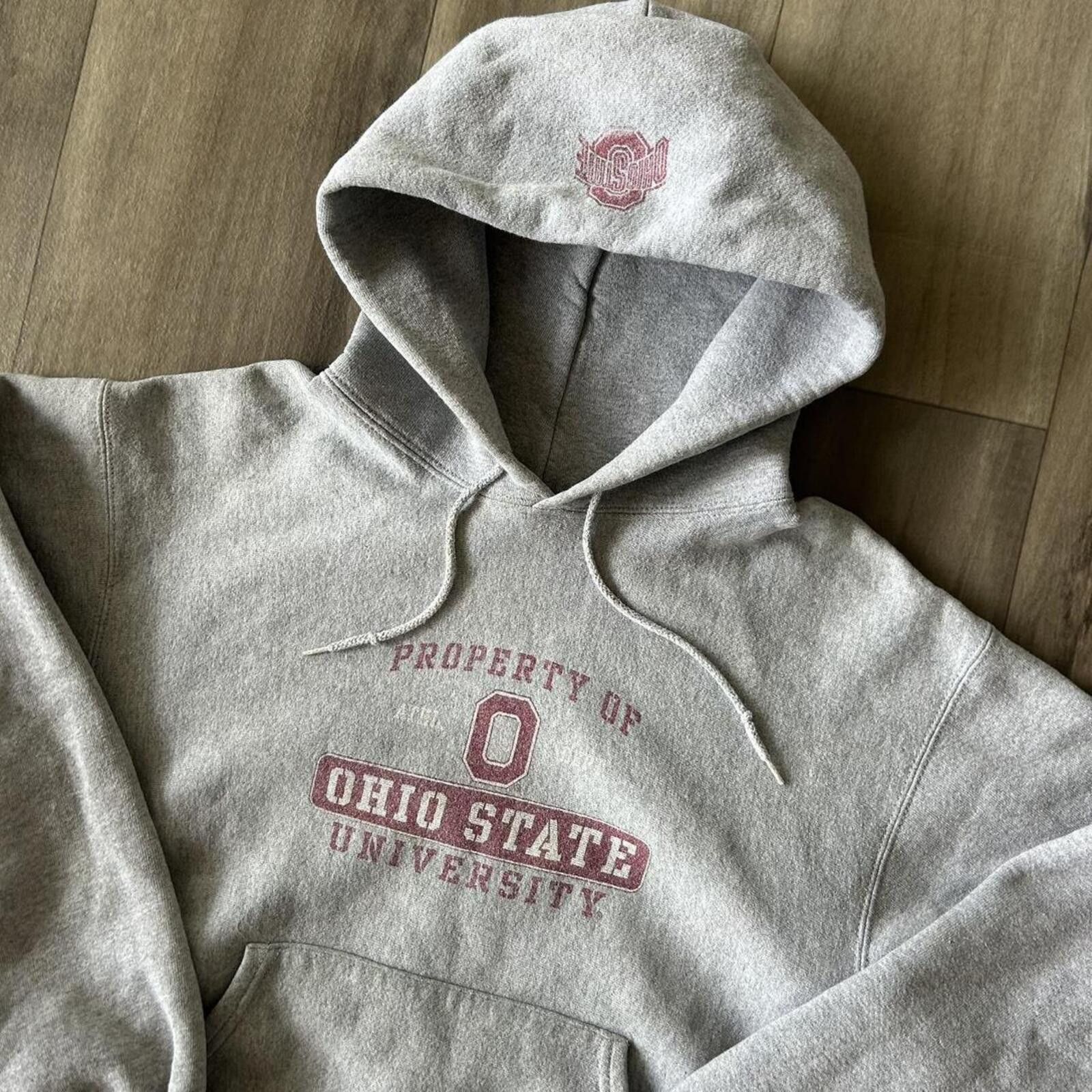 Jansport Vintage 90’s Grey Ohio State Reverse Weave Hoodie L Size US L / EU 52-54 / 3 - 2 Thumbnail