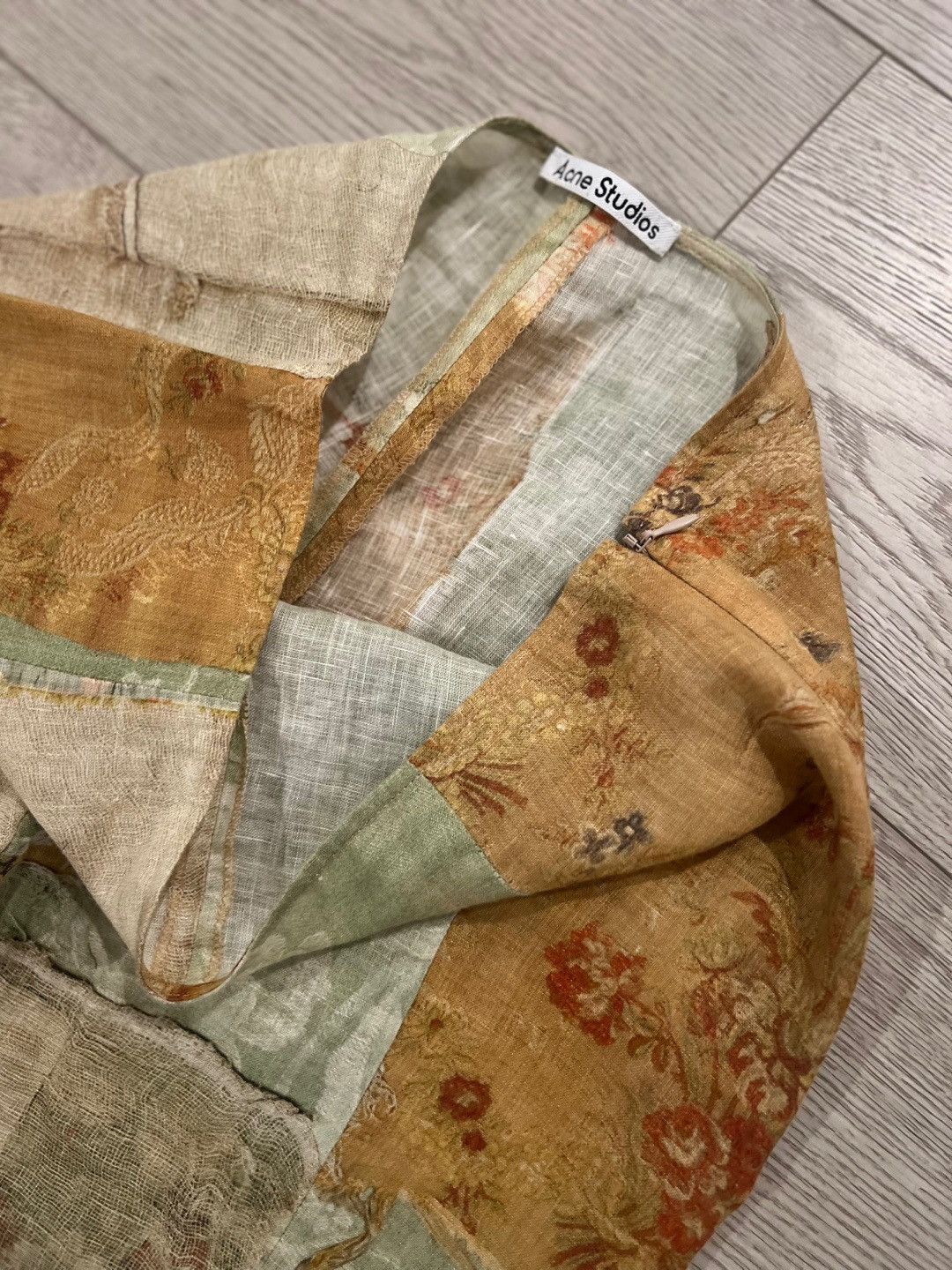 Acne Studios Acne Studios Patchwork Linen Flare Pants Size 32" / US 10 / IT 46 - 3 Thumbnail