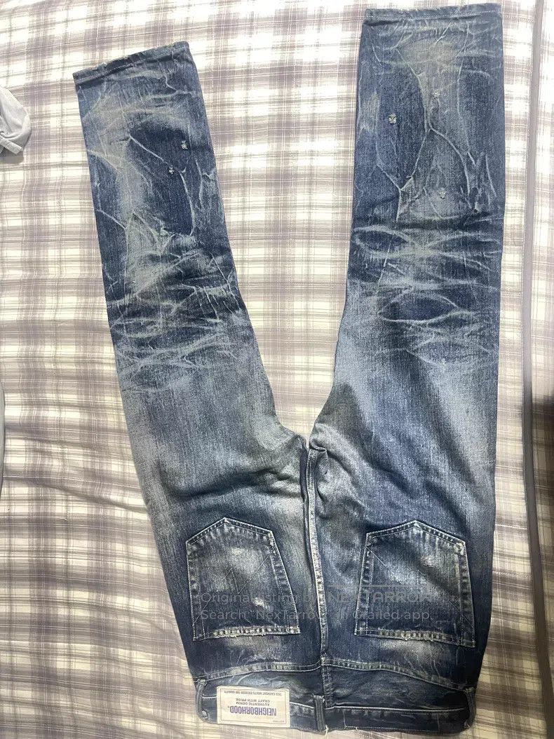 Neighborhood Neighborhood size S Bullet Hole King Bull Denim Pants Size US 27 - 2 Thumbnail