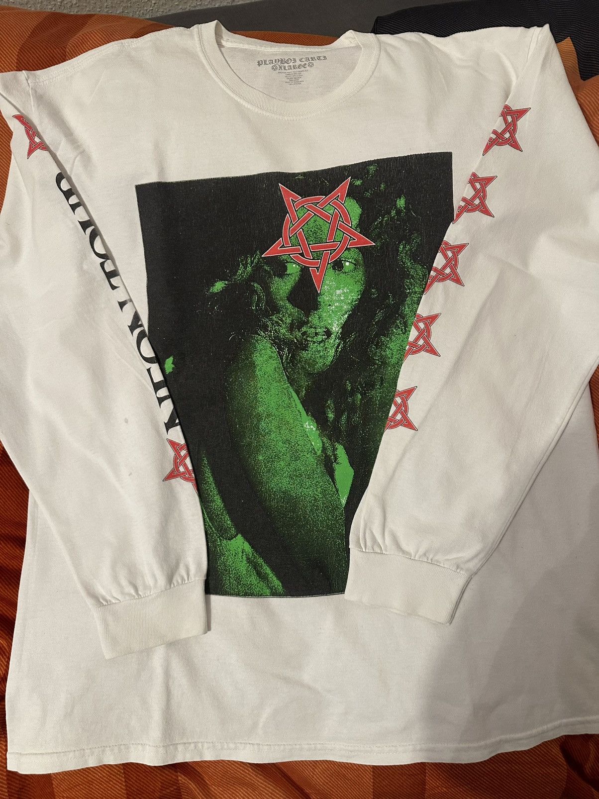 Playboi Carti Neon Tour Long Sleeve White