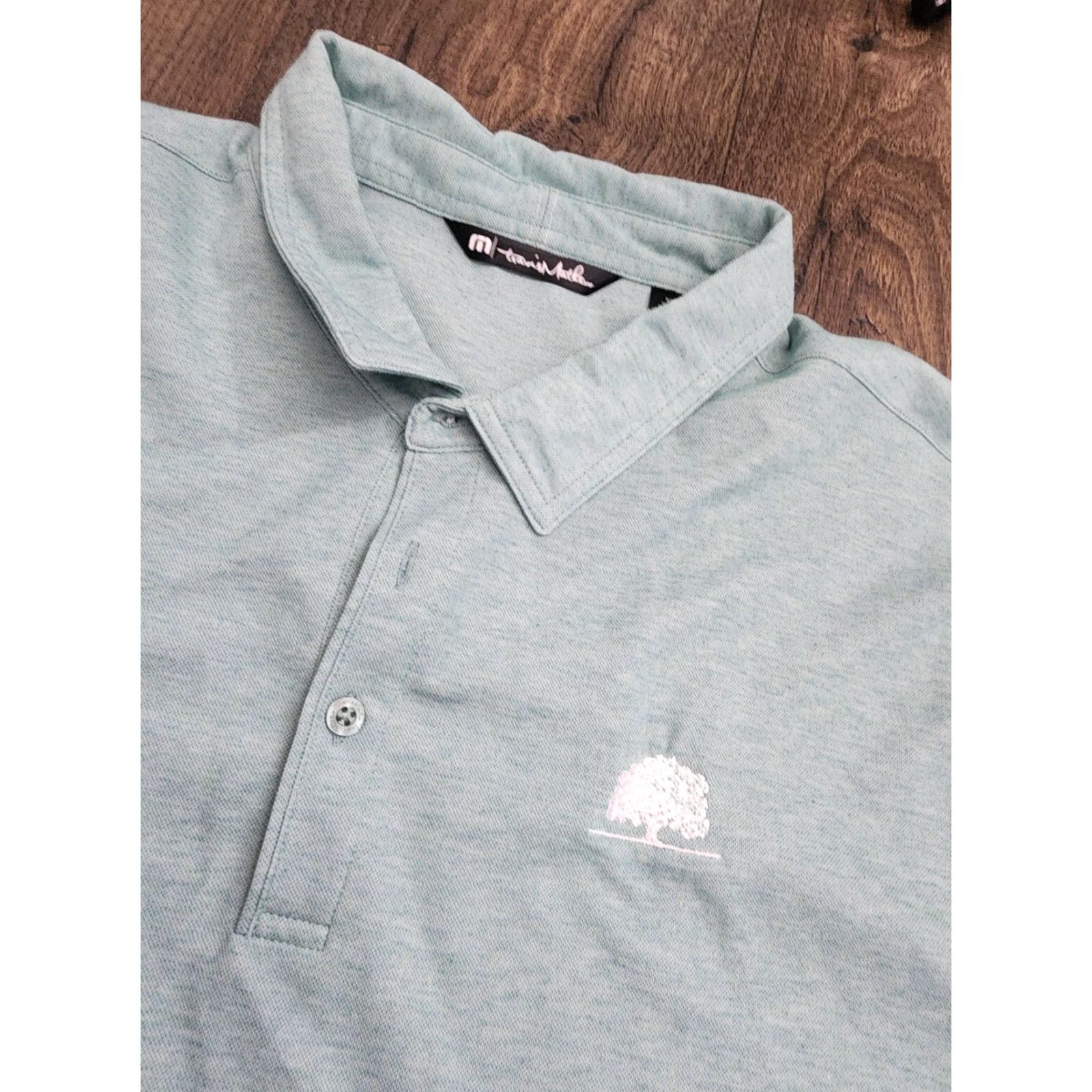 TravisMathew Travis Mathew Golf Performance Polo Shirt Mens XXL Green Winter Run Challenge Size US XXL / EU 58 / 5 - 4 Thumbnail