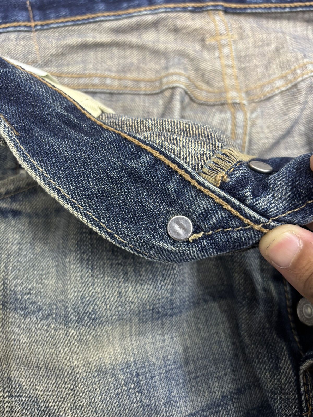 If Six Was Nine × Le Grande Bleu (L.G.B.) × Levi's 🔥VINTAGE LEVIS 501 NICE FADED DISTRESSED DENIM JEANS Size US 34 / EU 50 - 11 Thumbnail