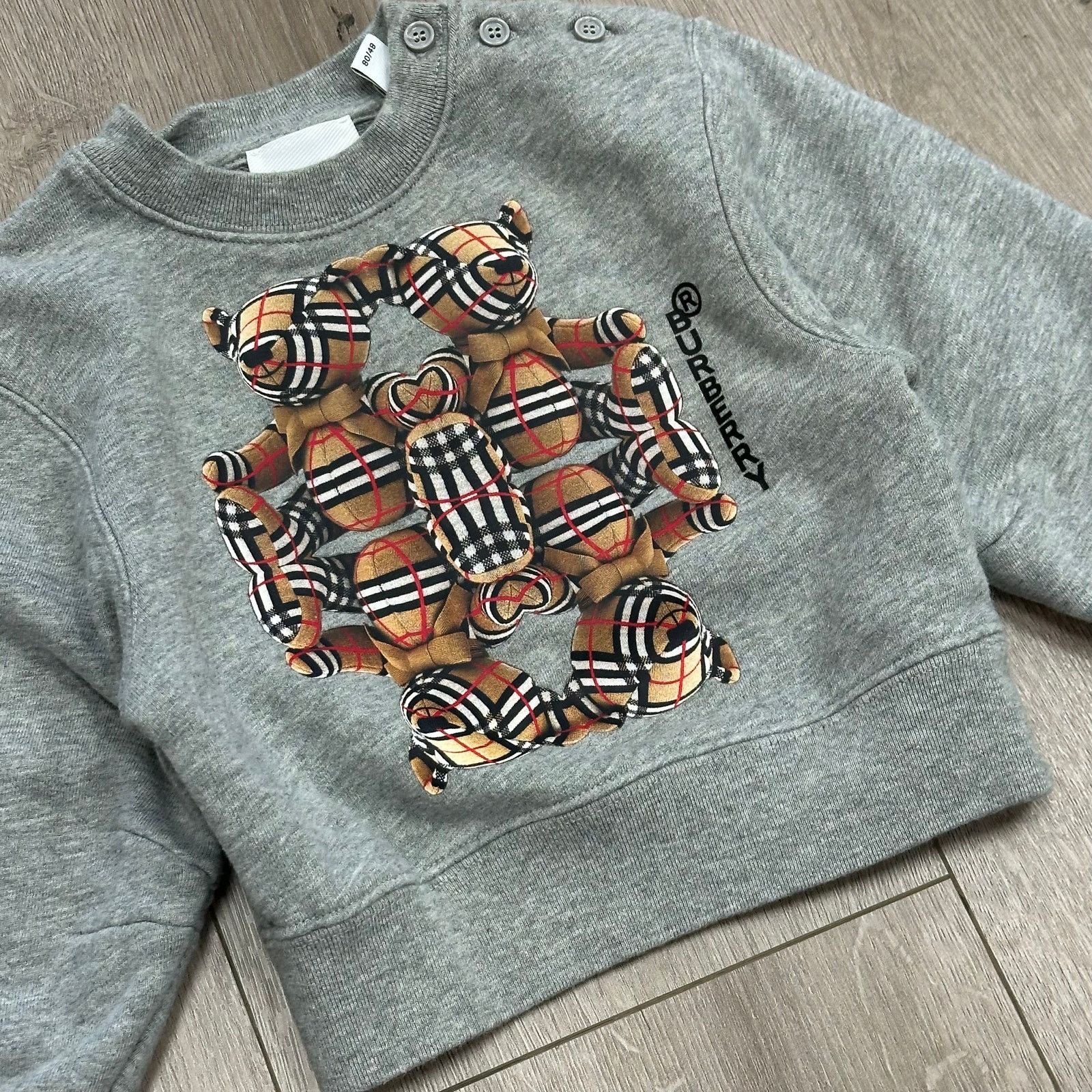 Burberry Burberry Kids Grey Thomas Bear Sweatshirt Crewneck 18 Months Size XXS / US 00 / IT 34 - 2 Thumbnail
