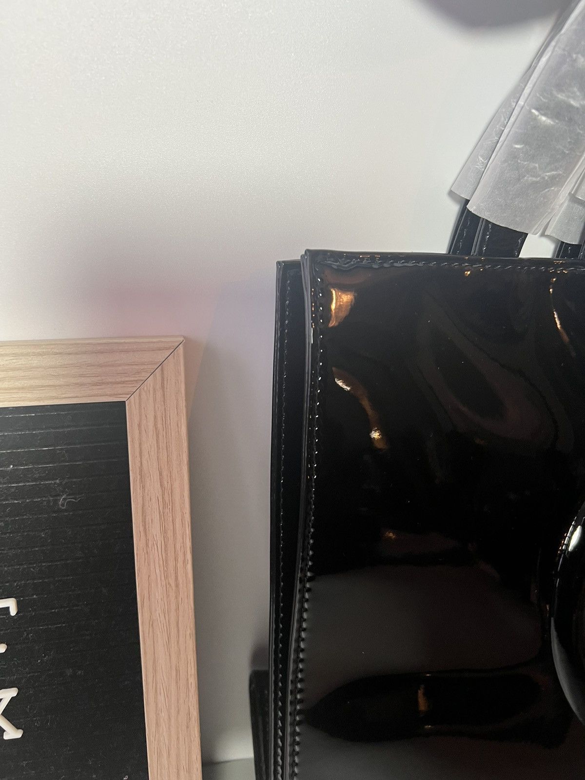 Telfar Medium black patent leather Telfar Size ONE SIZE - 4 Thumbnail