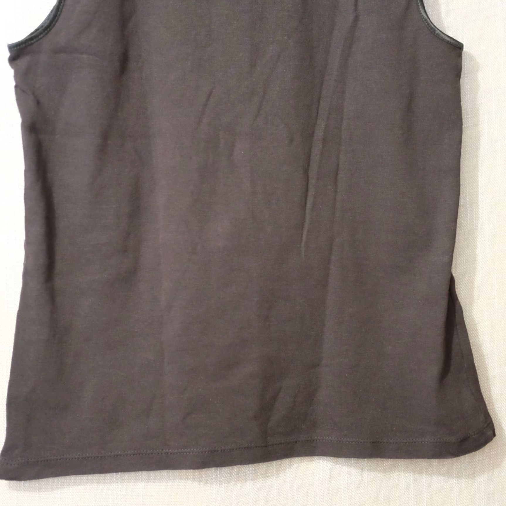 Vintage Christopher & Banks Black Tank Top Women's S Tank 100% Cotton Knit Sleeveless Crew Neck Basic Casual Workwear Shirt Size S / US 4 / IT 40 - 6 Thumbnail