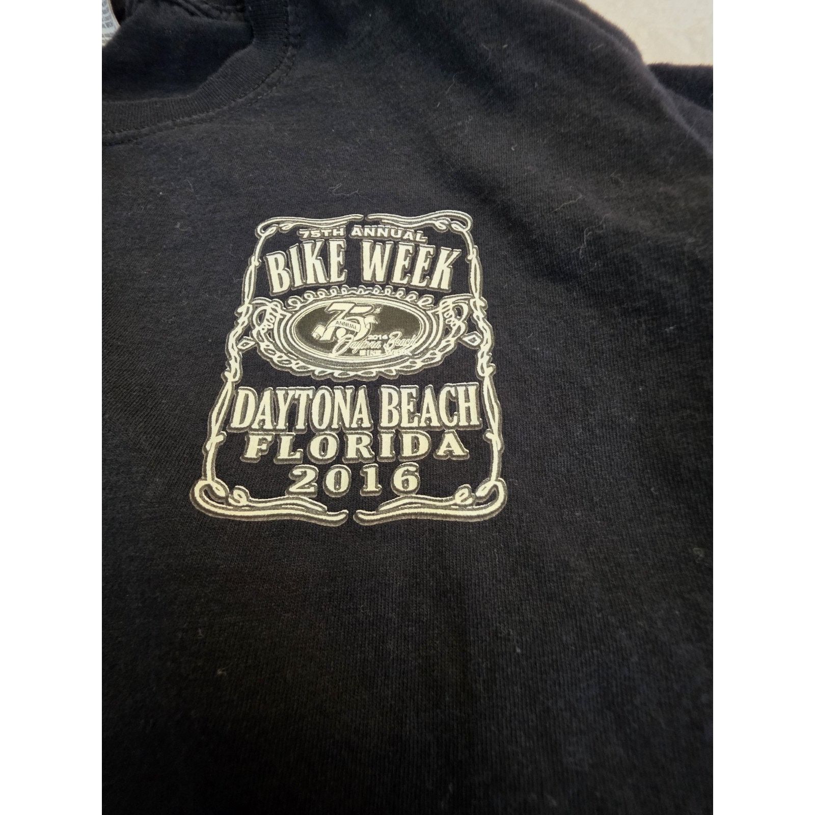Fruit Of The Loom Daytona Beach Florida 2016 Bike Week Men's Size Medium Size US M / EU 48-50 / 2 - 2 Thumbnail