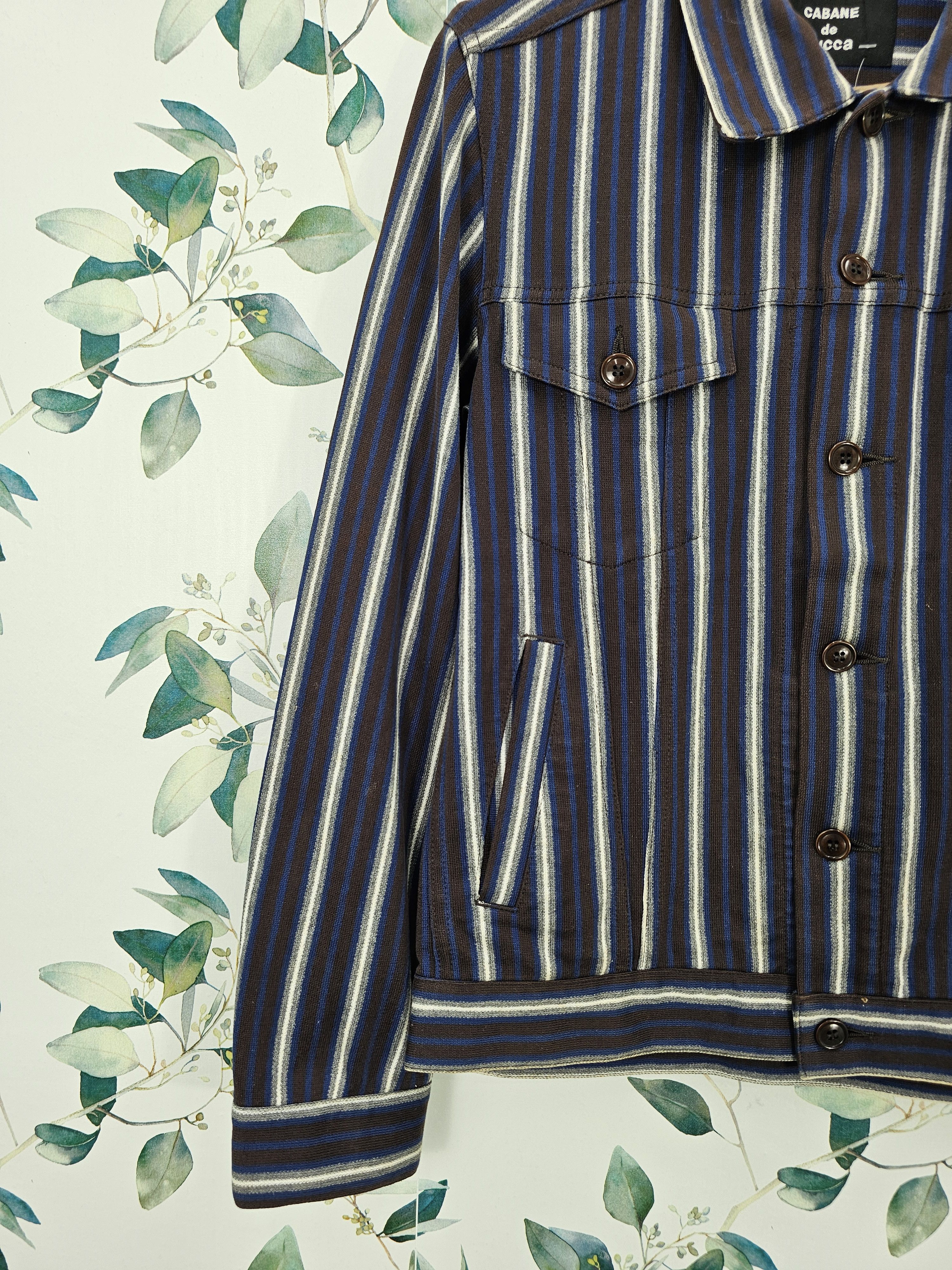 CABANE de ZUCCa Vintage CABANE DE ZUCCA Striped Retro Style Jacket J0101 Size US S / EU 44-46 / 1 - 4 Thumbnail