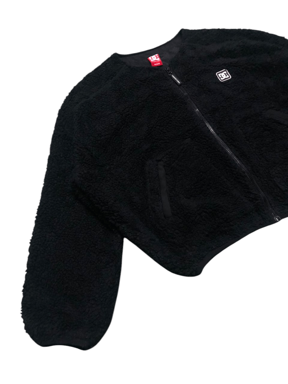 DC × Girl Skateboards DC Shoes Sherpa fleece Crop jacket Side Tape Size M / US 6-8 / IT 42-44 - 7 Thumbnail