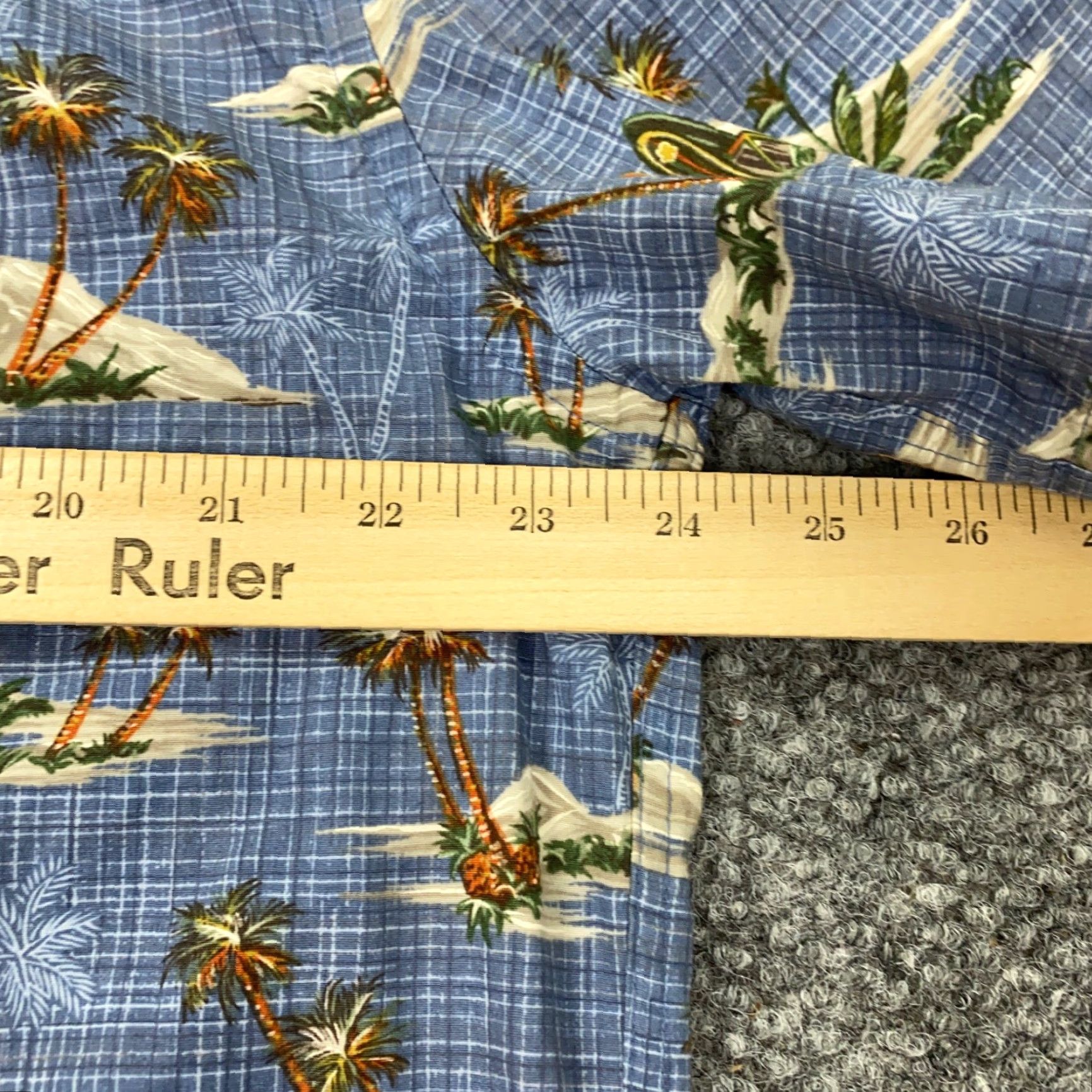Vintage VINTAGE Island Shores Hawaiian Shirt Button-Up Beach Casual Cotton Blue Large Adult Mens Shirt Regular Fit Short Sleeve Aloha 90s Size US L / EU 52-54 / 3 - 6 Thumbnail