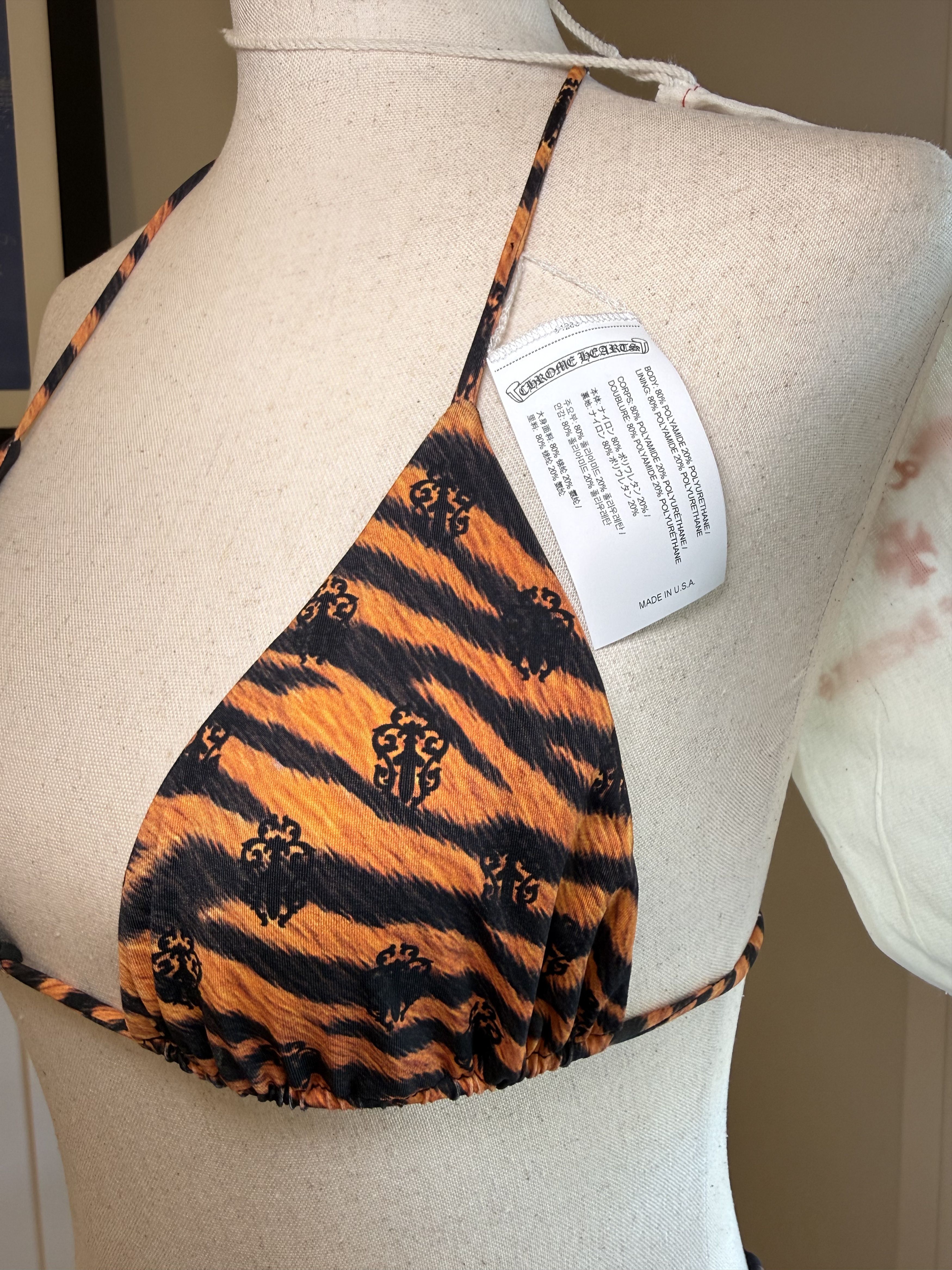 Chrome Hearts Chrome Hearts x Dipped in Blue 'Orange Tiger' Bikini Set Size S / US 4 / IT 40 - 7 Thumbnail