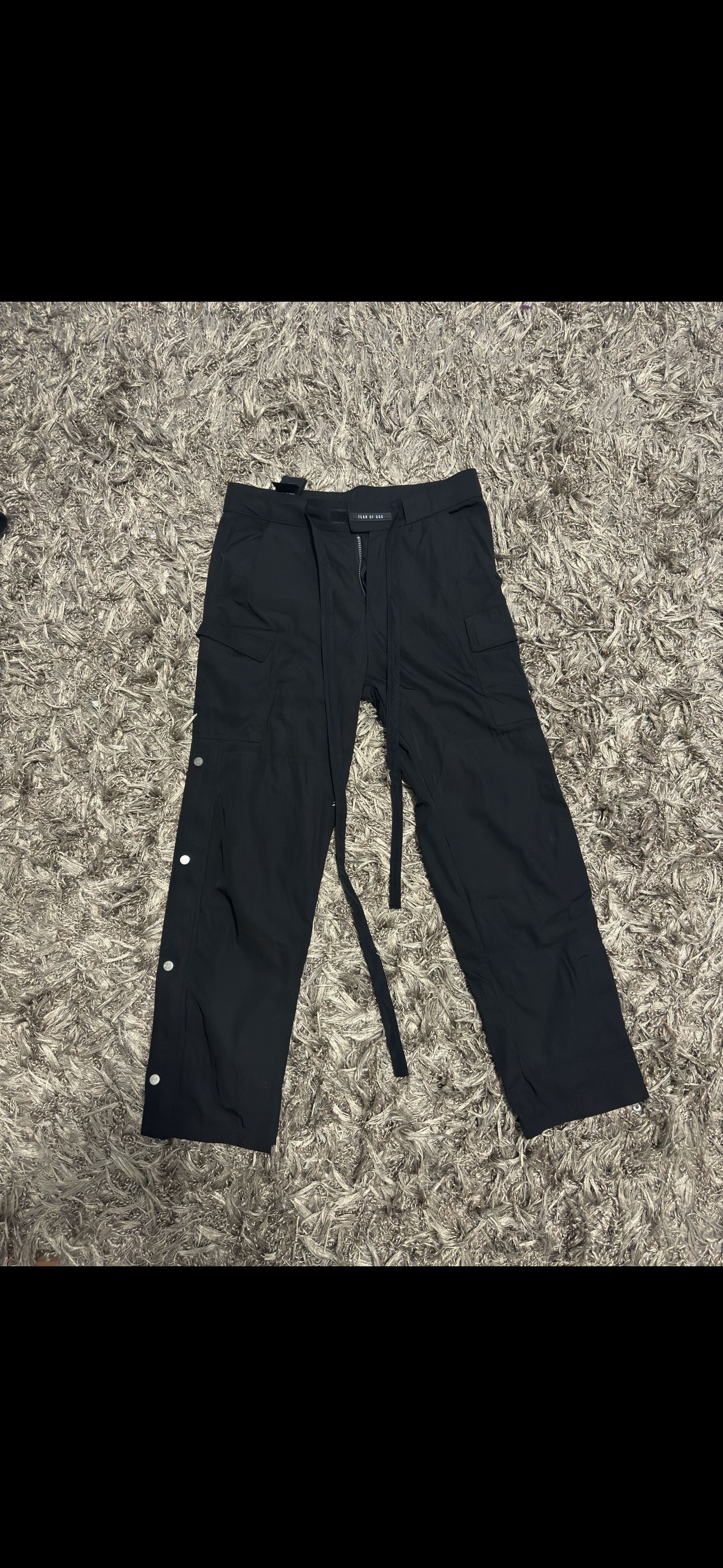 パンツ Fear of God Nylon  Snap Pants M Fear of God 'Sixth Collection' Nylon Cargo Snap Button Pants