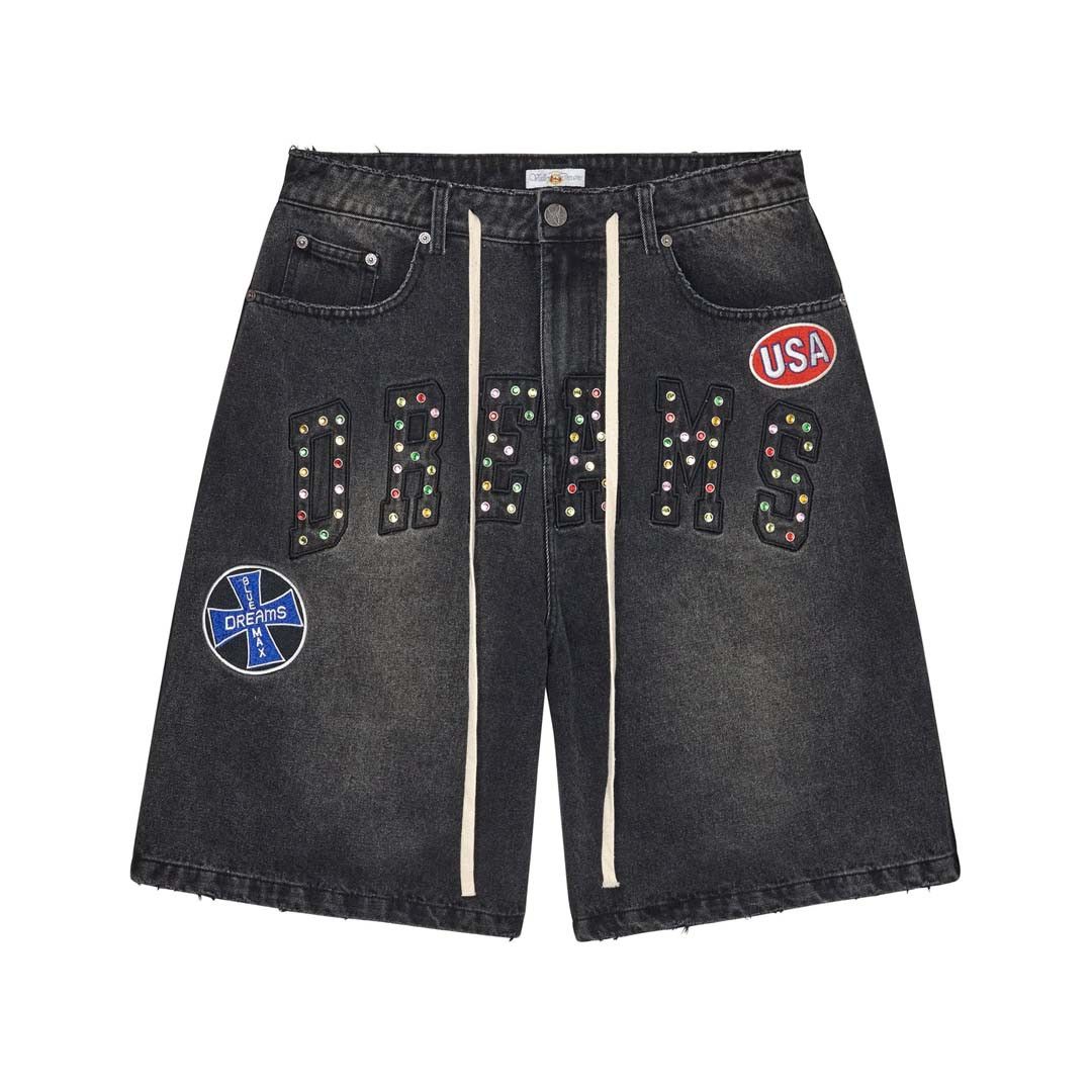 Vale Forever Dreams Black Denim Jorts Size US 38 / EU 54 - 1 Thumbnail