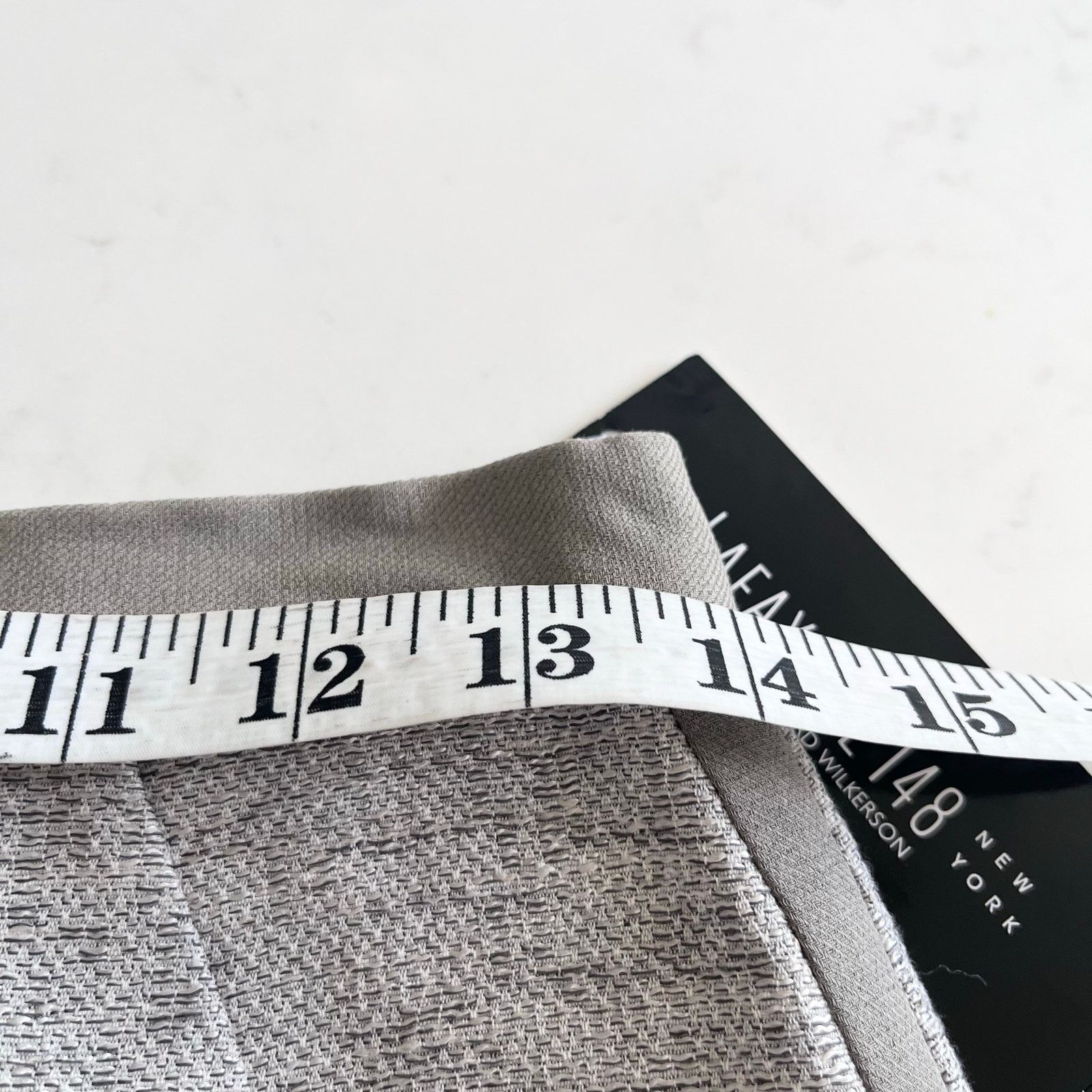 Lafayette 148 Lafayette 148 NY Mist Gray Linen Blend Pencil Skirt Size 26" / US 2 / IT 38 - 8 Thumbnail