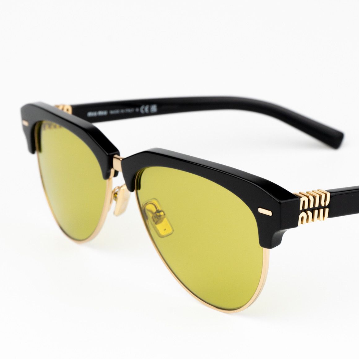 Miu Miu NEW Miu Miu MU09ZS 1AB07O RUNWAY Unisex Sunglasses Size ONE SIZE - 5 Thumbnail