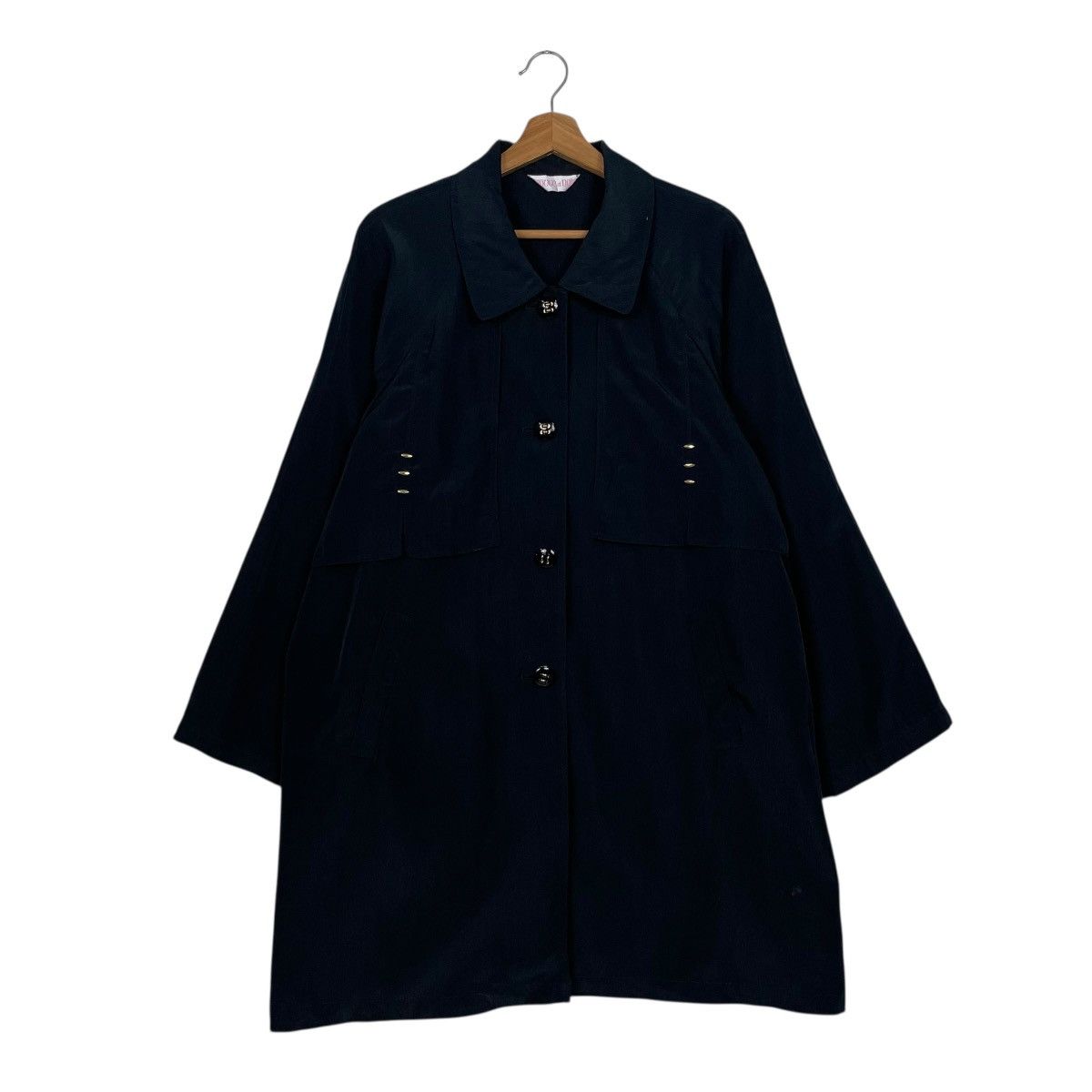 Japanese Brand Japanese Brand Women Black Coat Size L / US 10 / IT 46 - 1 Thumbnail