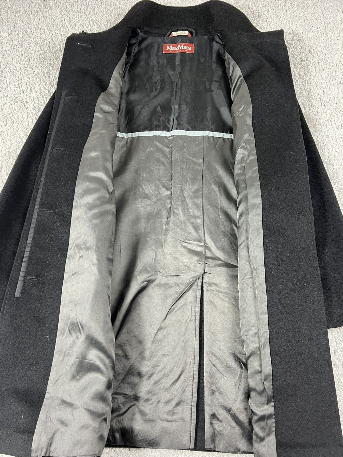 Max Mara Max Mara Black Wool Coat Size IT 38 Size XS / US 0-2 / IT 36-38 - 7 Thumbnail