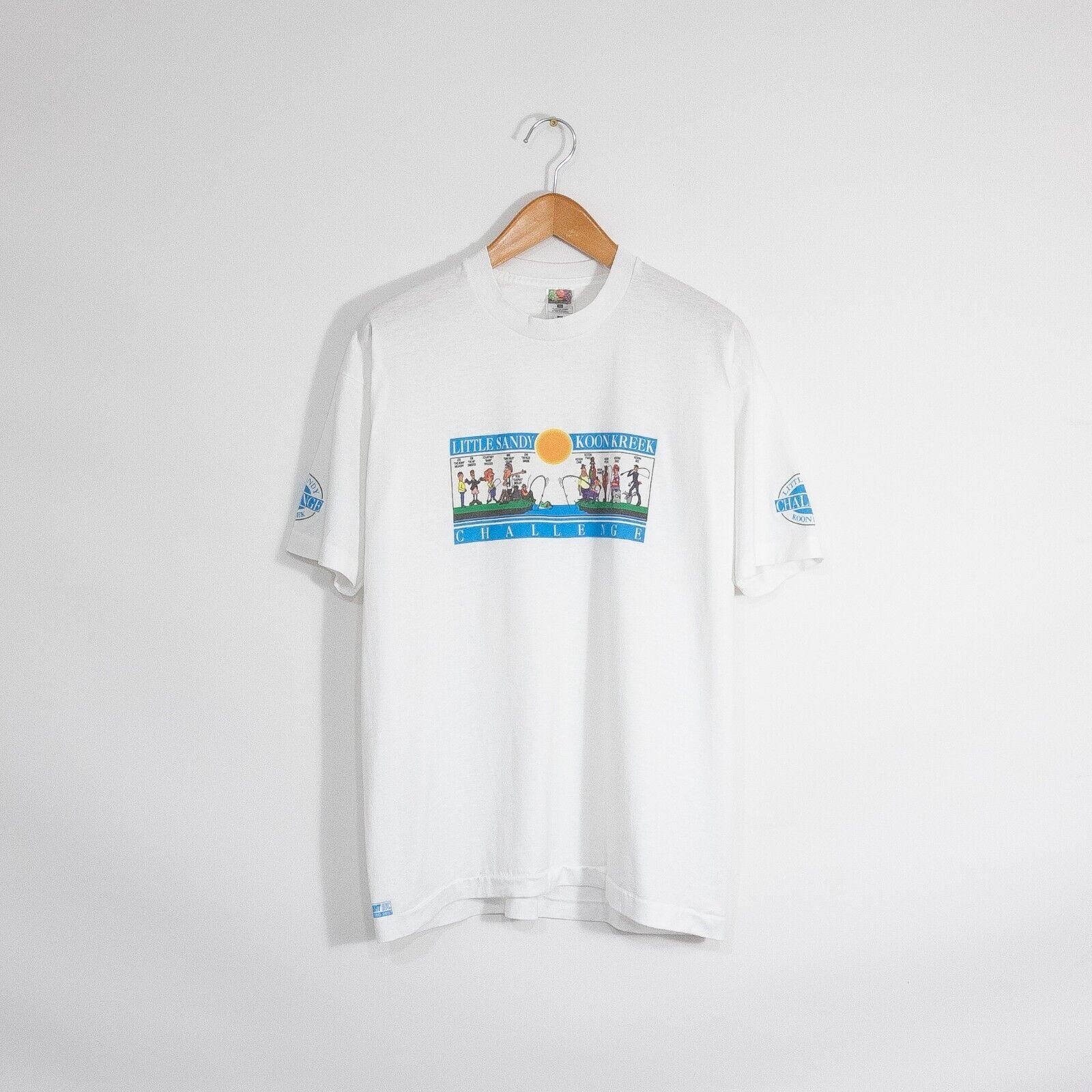 Vintage Vintage 90s Little Sandy Creek Fishing T Shirt XL Distressed Size US XL / EU 56 / 4 - 1 Thumbnail