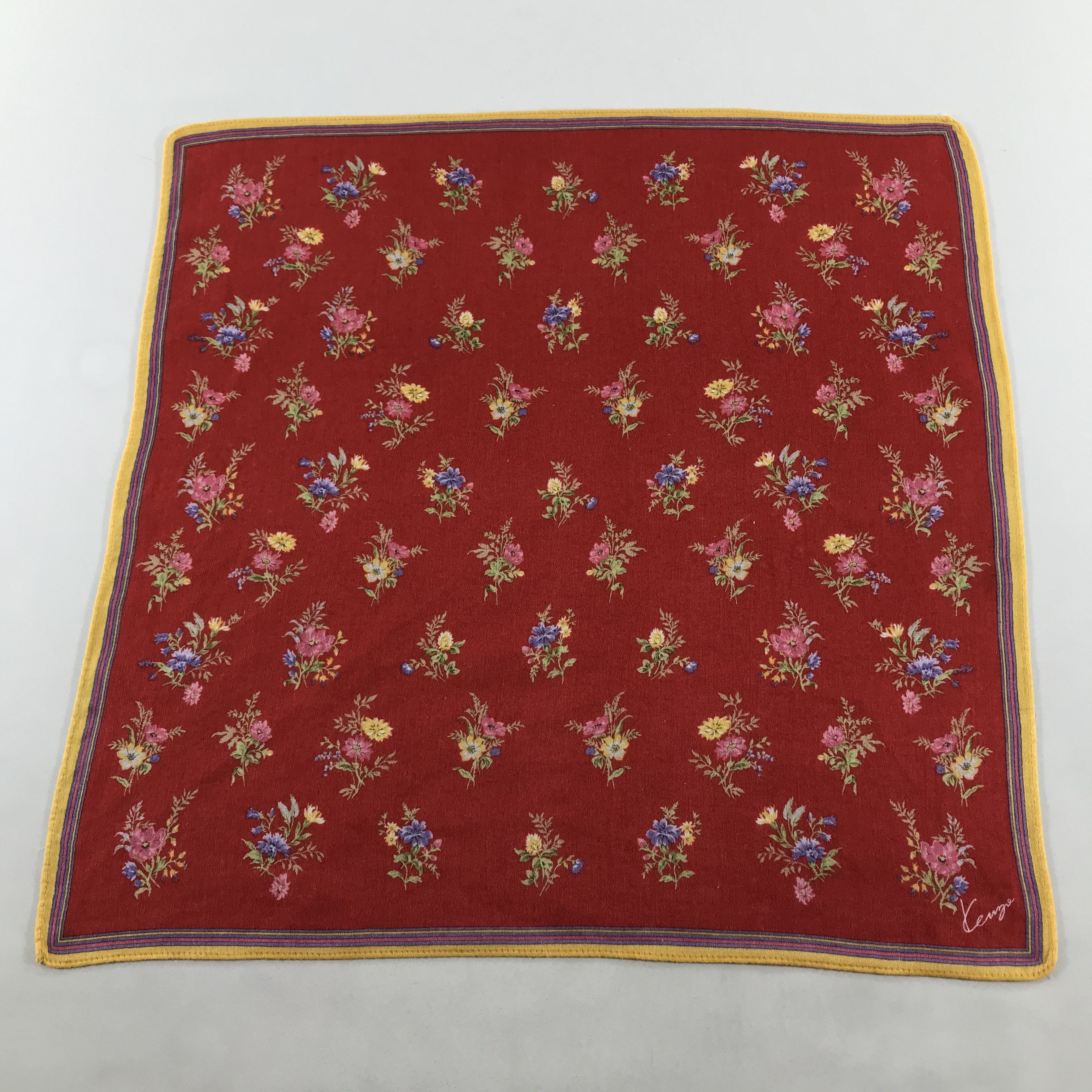 Kenzo Kenzo Floral Handkerchief Neckerchief Bandana H42 Size ONE SIZE - 3 Thumbnail
