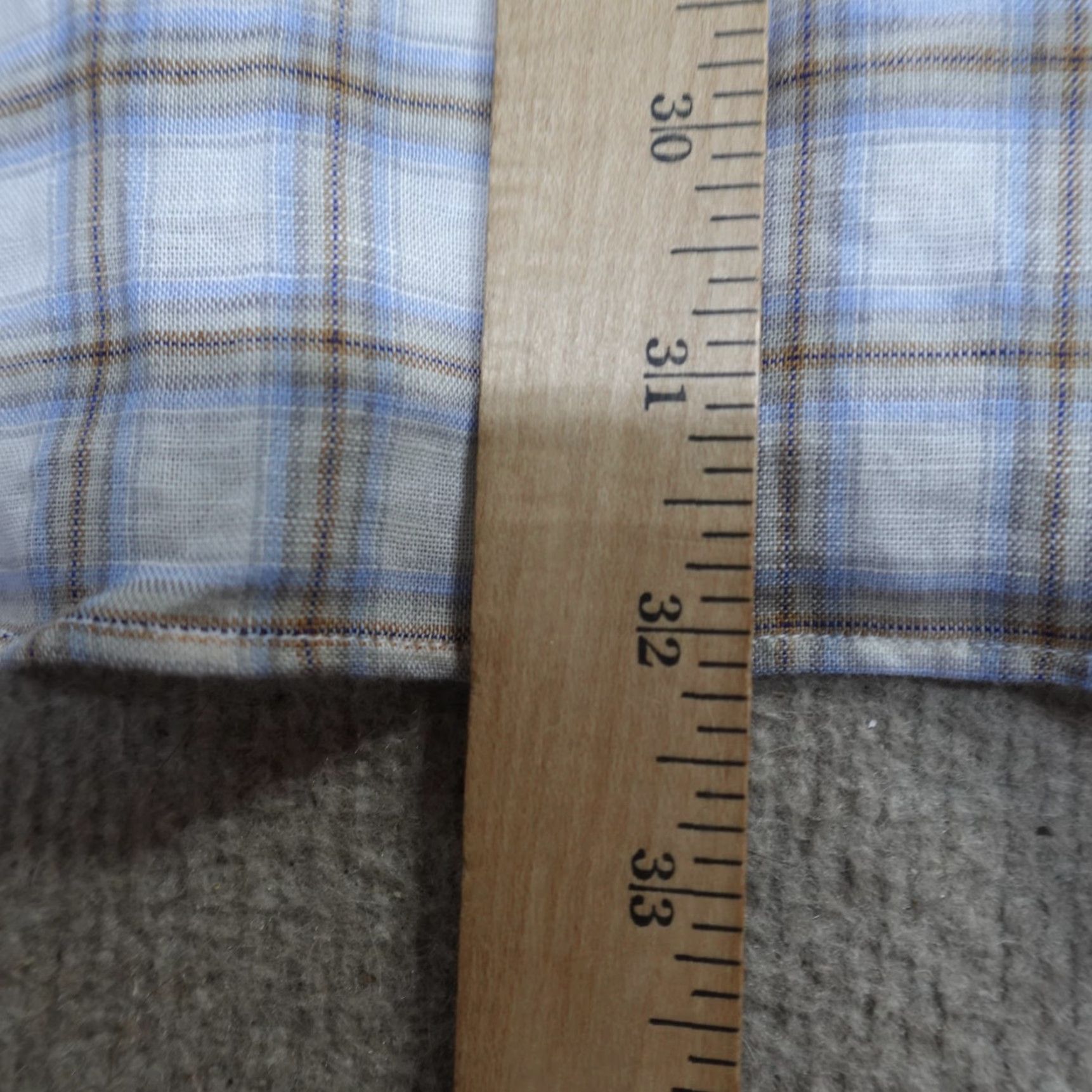 Neiman Marcus VINTAGE? Neiman Marcus Shirt XL Gray Plaid Long Sleeve Linen Blend Shirt, Button-Up, Pockets, Neiman Marcus, Men, Regular Fit Size US XL / EU 56 / 4 - 5 Thumbnail