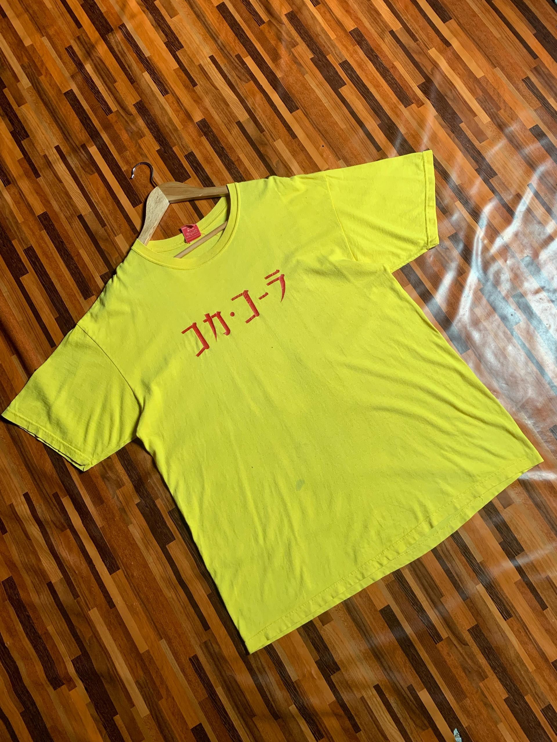 Coca Cola × Vintage yellow 70s COCA COLA japan made in usa Promo tee Size US L / EU 52-54 / 3 - 2 Thumbnail