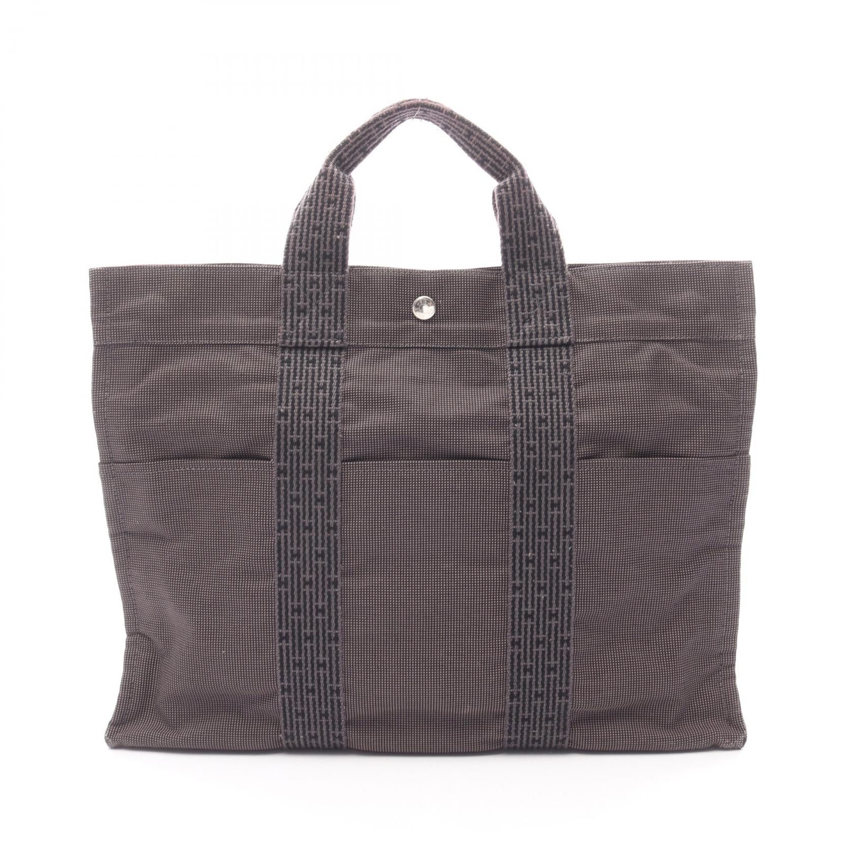 Hermes Hermes Hermes Herline MM Nylon Canvas Tote Bag Textile Tote Bag DUTY FREE for USA Size ONE SIZE - 1 Thumbnail