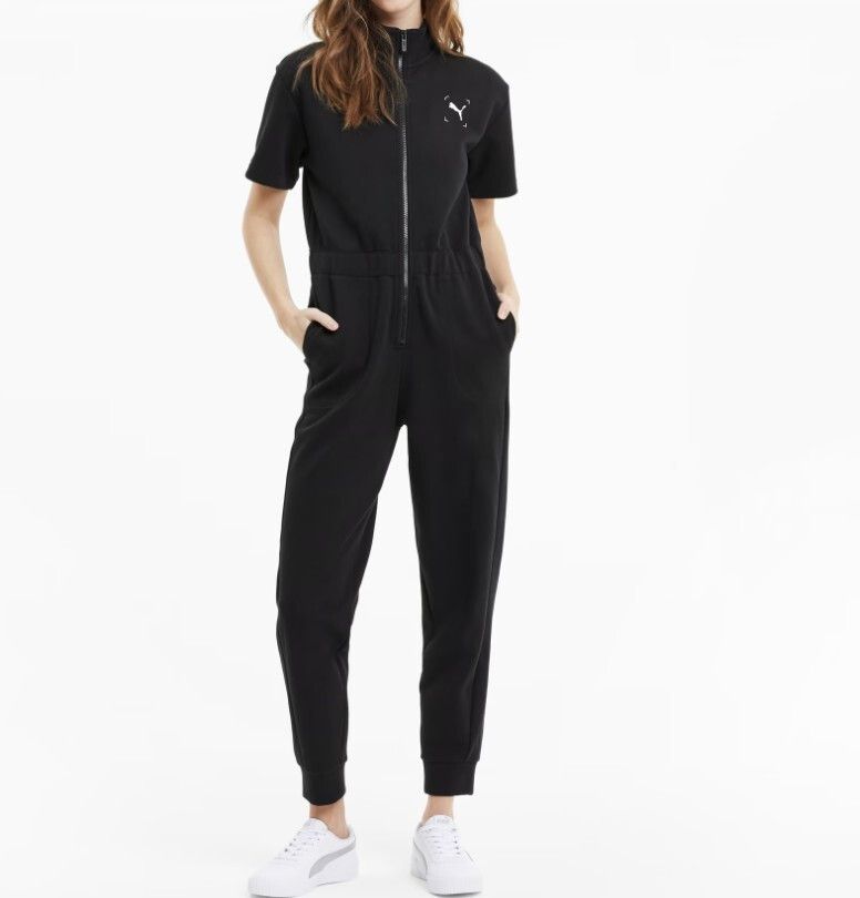 Puma Puma 583556 Nu-tility Zip Jumpsuit Black ( XS ) Size 27" / US 4 / IT 40 - 1 Thumbnail