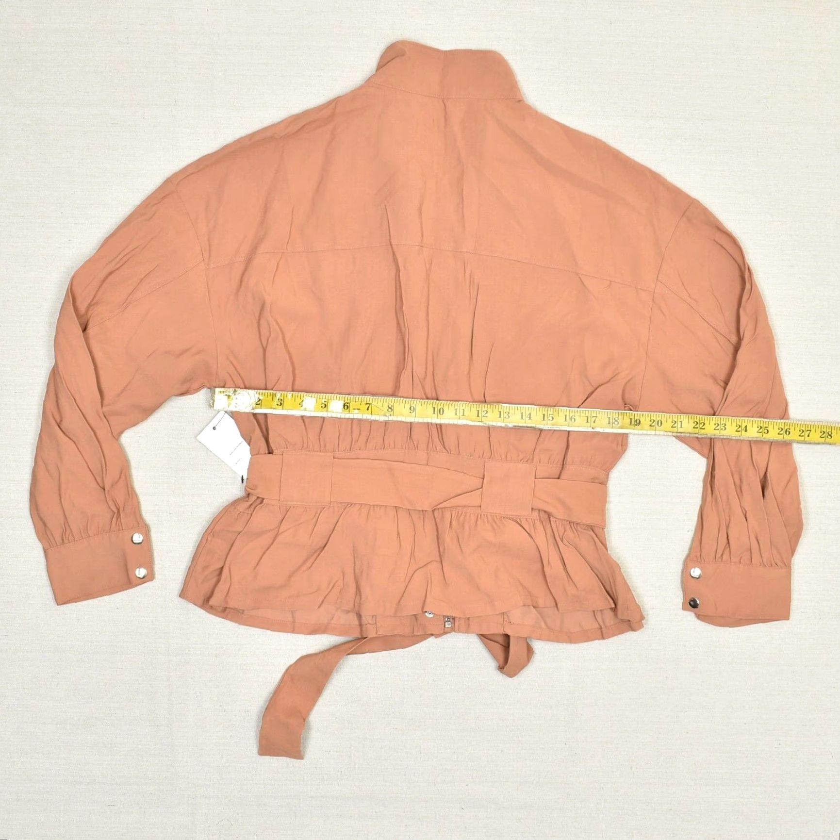 Nine West Nine West Women Full Zip Blazer Jacket Solid Rayon Orange XL Size XL / US 12-14 / IT 48-50 - 4 Thumbnail