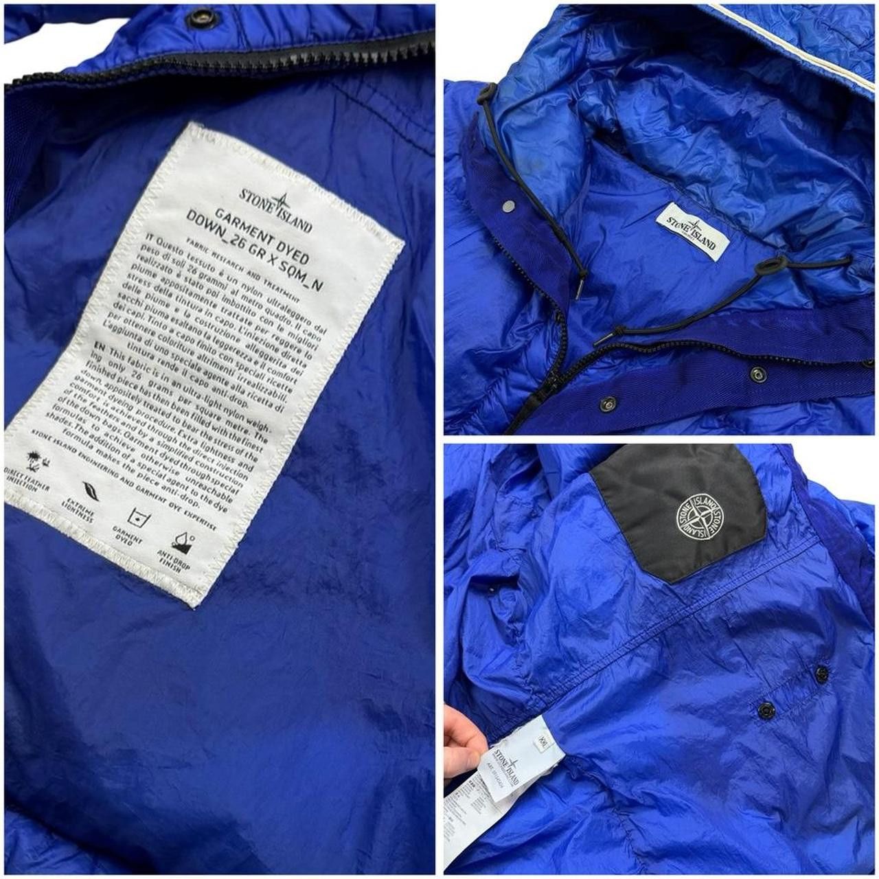 Stone Island Stone Island Blue Garment Dyed Down Puffer Jacket - XXL Size US XXL / EU 58 / 5 - 5 Thumbnail