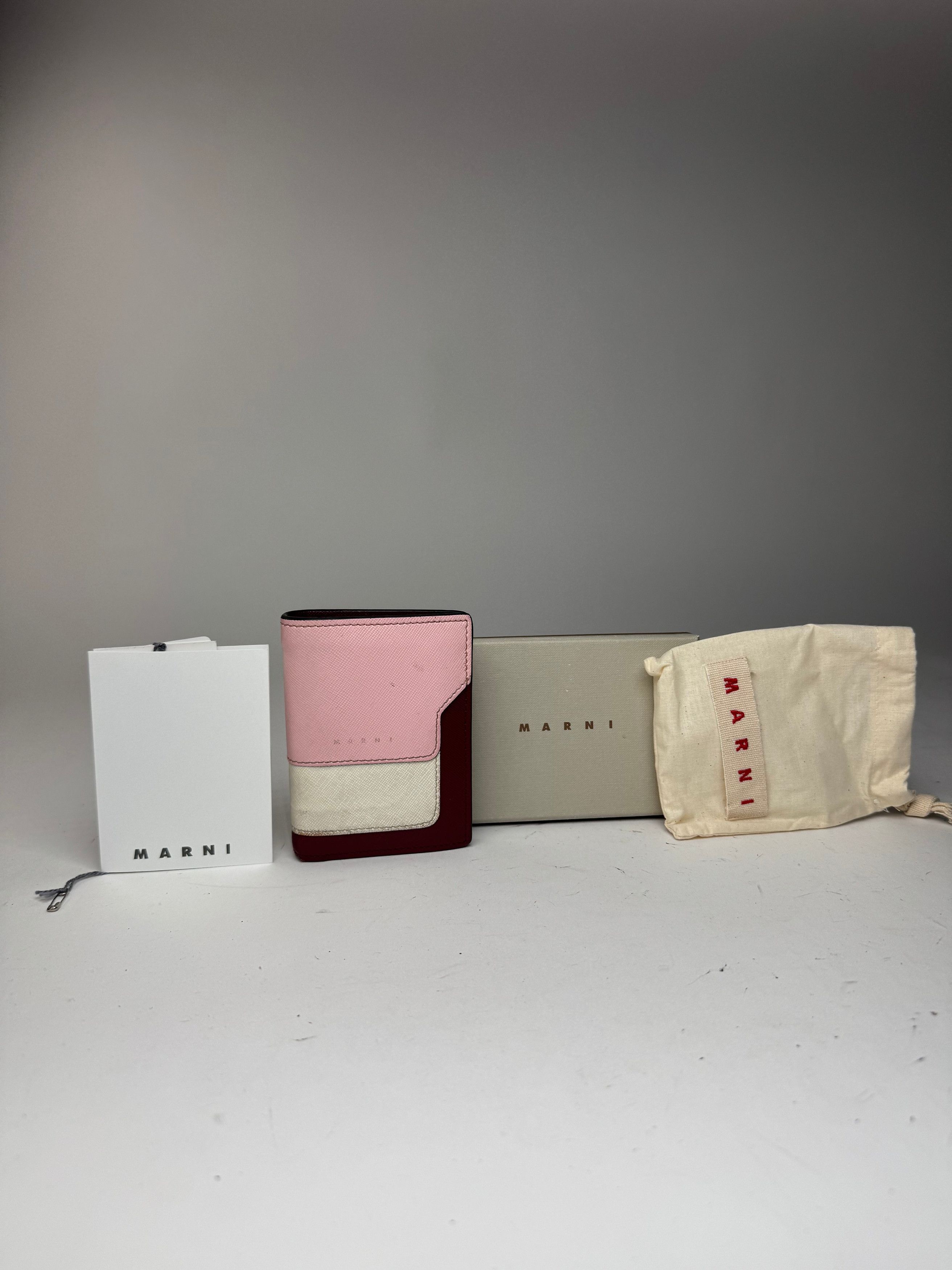 Marni Vintage Leather wallet pink Black Brown Size ONE SIZE - 1 Thumbnail