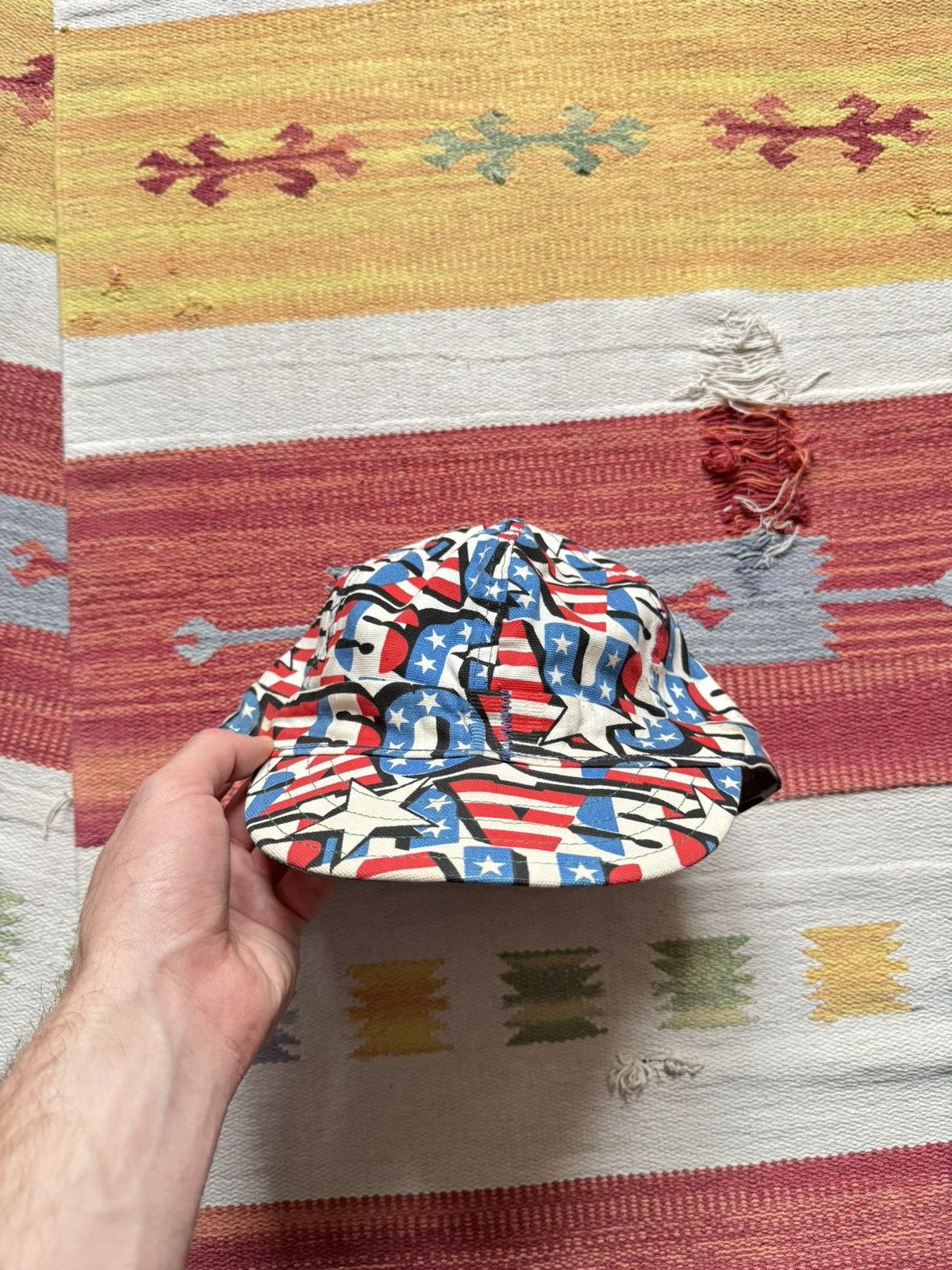 Other Vintage 80-90’s Kromer Made In USA Over Print Hat Size ONE SIZE - 3 Thumbnail