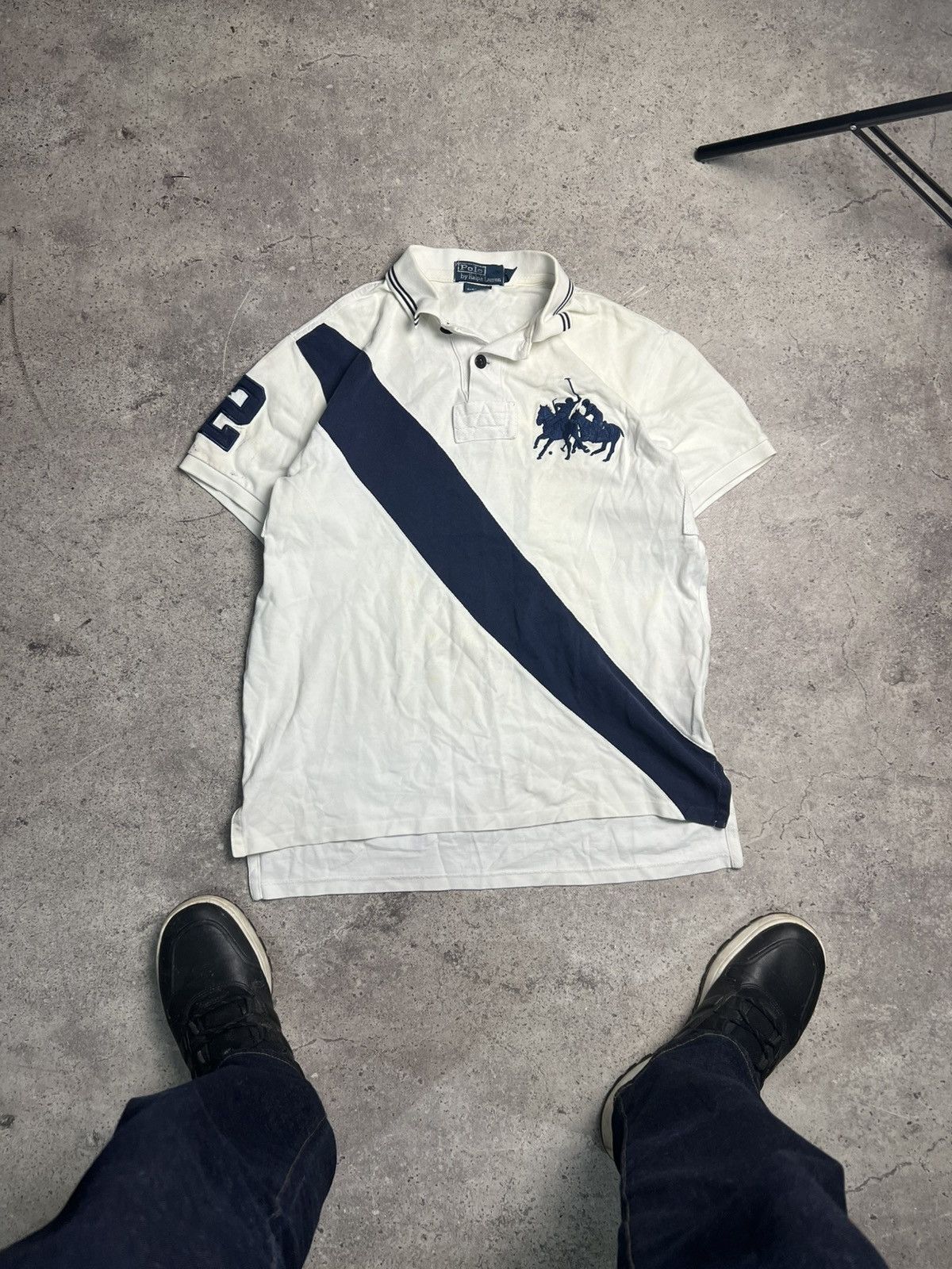 Polo Ralph Lauren 🔥Offers🔥Polo Ralph Lauren Tee Big Logo Hype Rare Streetwear Size US M / EU 48-50 / 2 - 1 Thumbnail