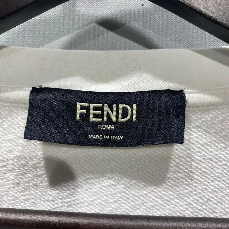 Fendi Fendi White Cotton Men's Sweatshirt . Size US L / EU 52-54 / 3 - 4 Thumbnail