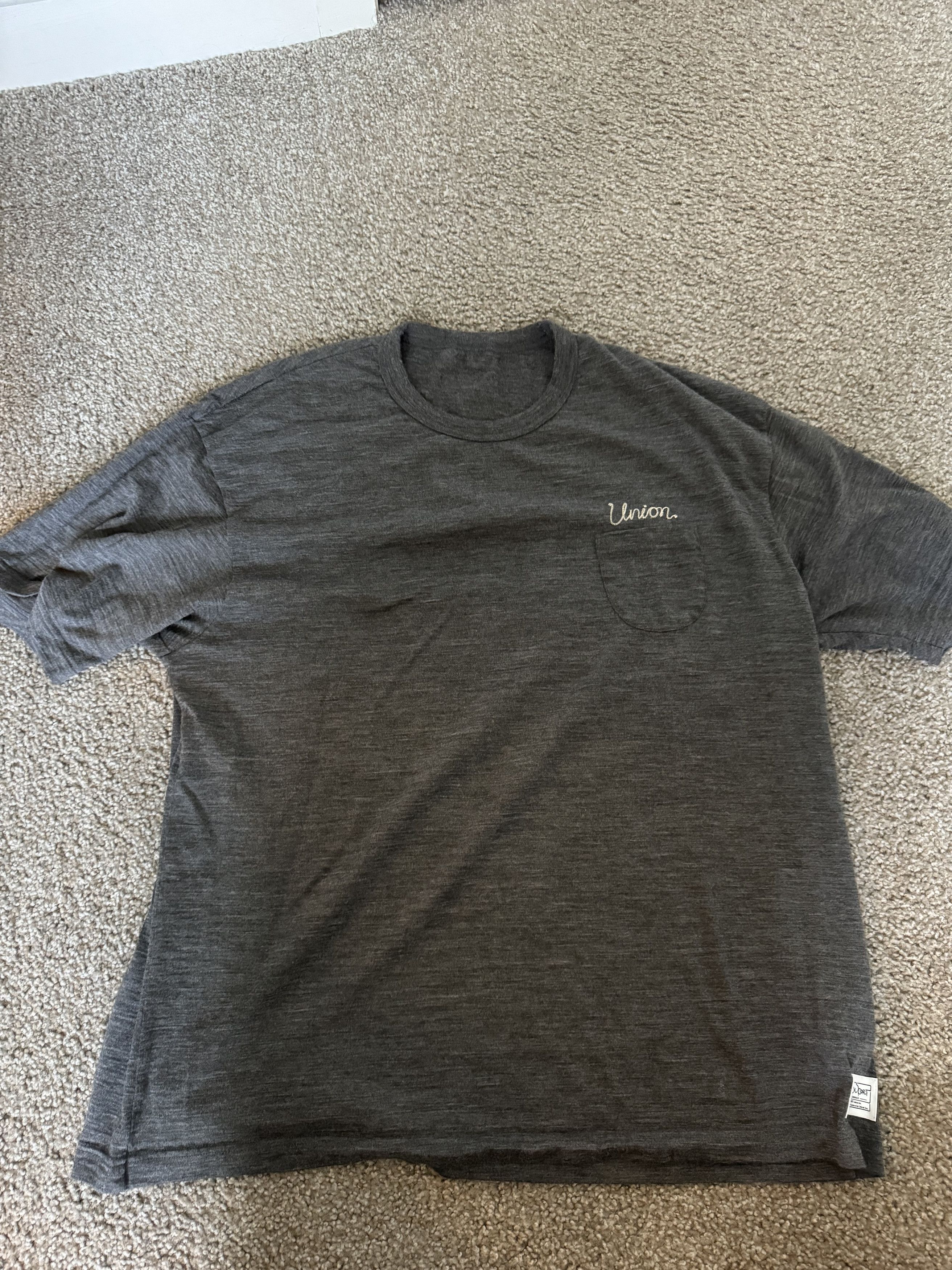 Union × Visvim Union x Visvim Sport Superfine Merino Amplus Tee S 