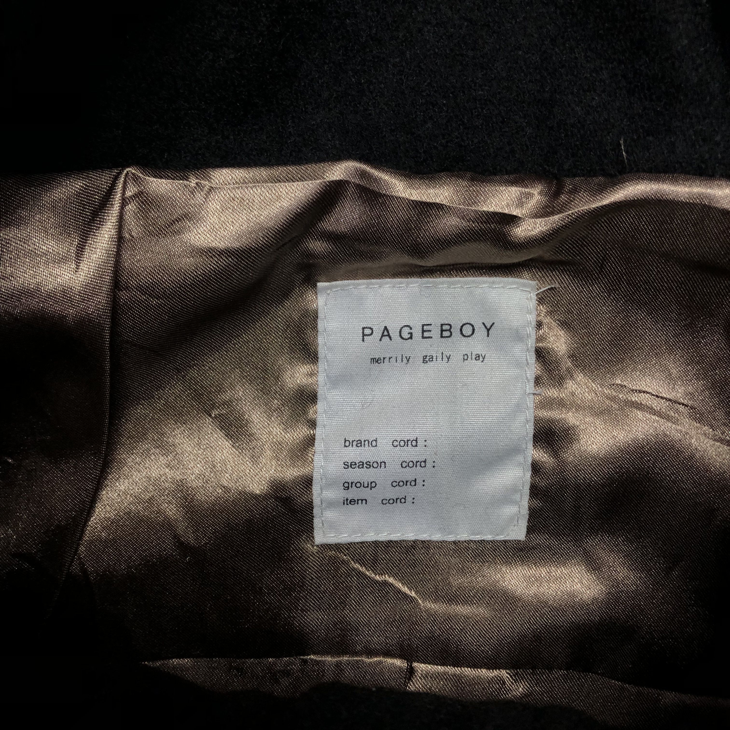 Japanese Brand Pageboy wool black jacket Size M / US 6-8 / IT 42-44 - 3 Thumbnail