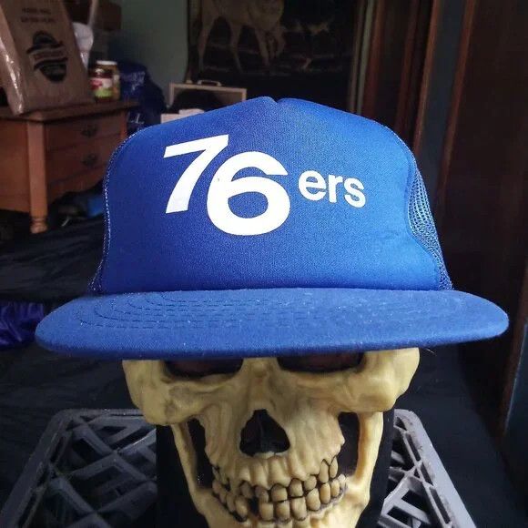 Other DS Vintage Philadelphia 76ers Snap Hat Trucker Hat Cap Size ONE SIZE - 1 Thumbnail