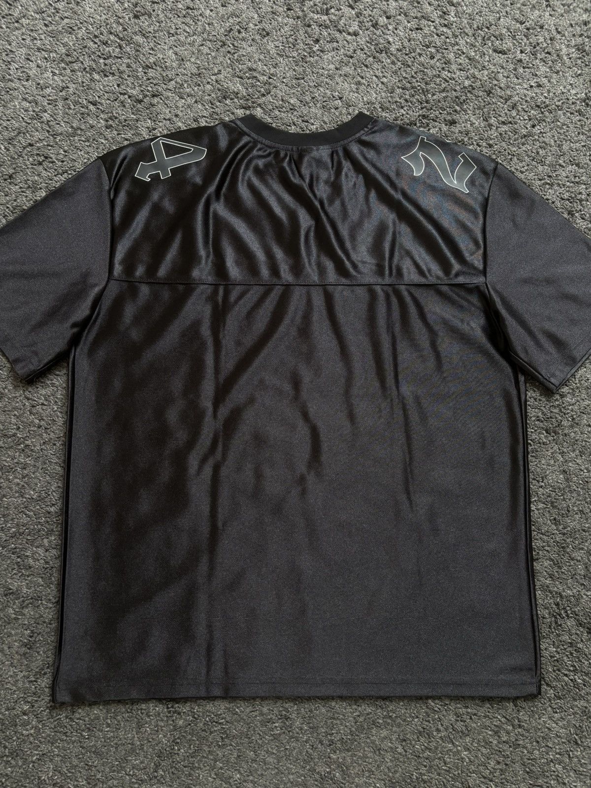 Japanese Brand × Vintage Vintage wave girl number 24 satin black football jersey Size US M / EU 48-50 / 2 - 14 Thumbnail