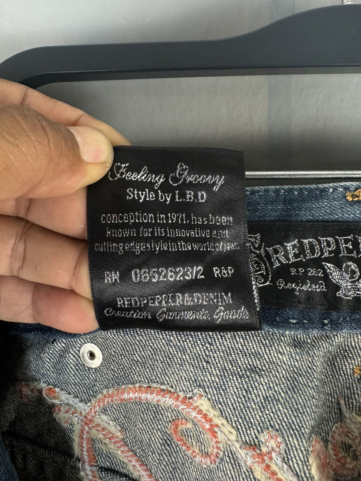 Vintage VINTAGE REDPAPPER JAPANESE STYLE DISTRESSED DENIM Size US 30 / EU 46 - 14 Thumbnail
