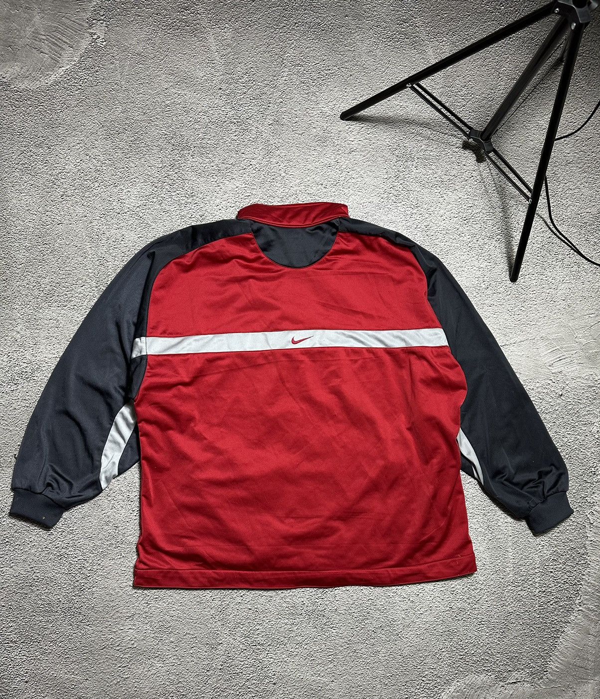 Nike Hot Baseball sold Jacket Short Sleeve 897383-657 Red Zip Pullover Size S