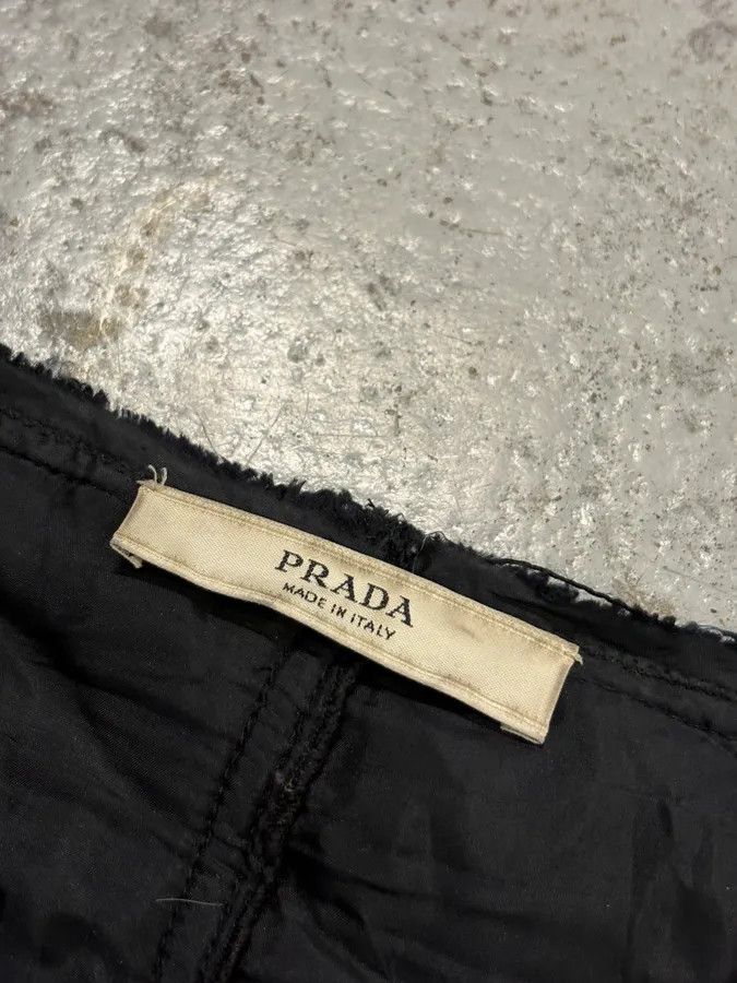 Prada FW2008 Prada Black Bouclé Chain-Front Blazer Jacket Size S / US 4 / IT 40 - 9 Thumbnail