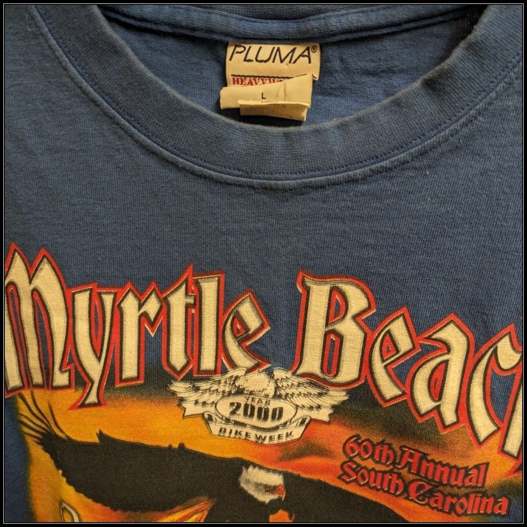 Harley Davidson × Vintage Vintage Y2K Myrtle Beach 60th Motorcycle Bike Rally May 2000 Size US L / EU 52-54 / 3 - 7 Thumbnail