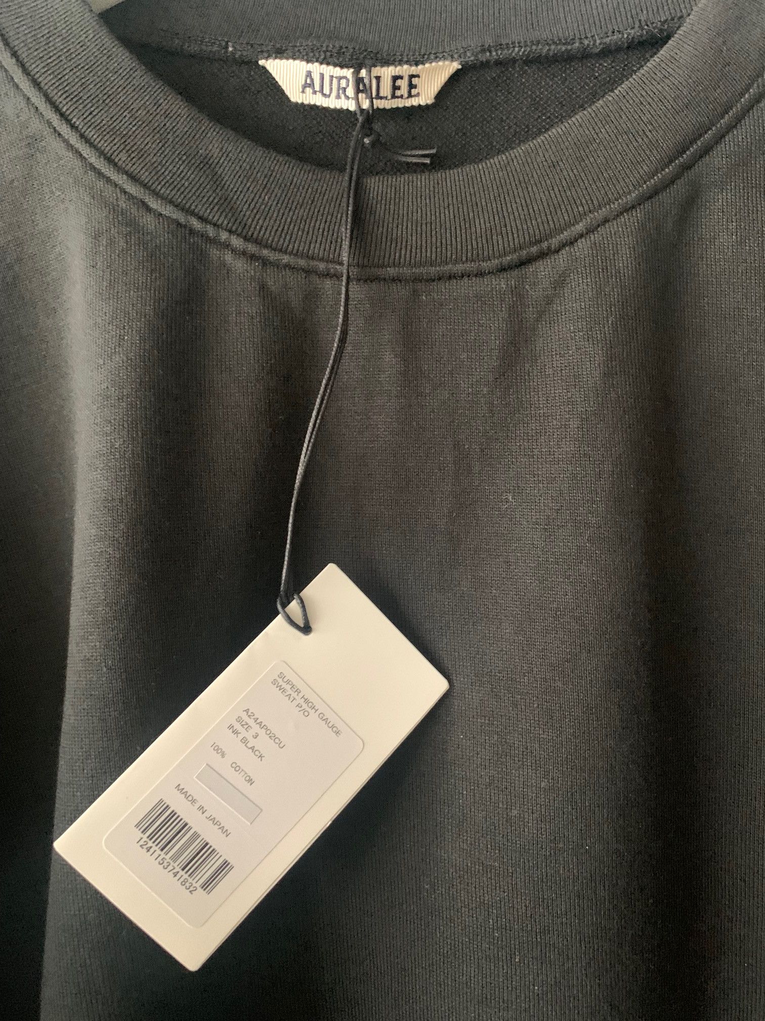 Auralee Auralee Super High Gauge Sweat P/O Ink Black Size US M / EU 48-50 / 2 - 7 Thumbnail