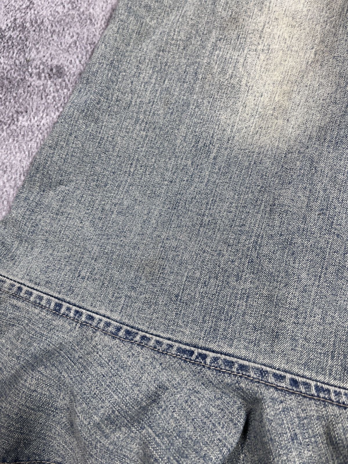 Vintage Vintage 90s Faded denim flared mini skirt streetwear 00s Size 25" / US 0 / IT 36 - 10 Thumbnail
