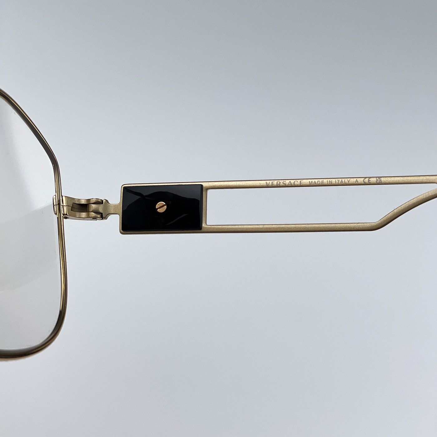 Versace NEW Versace VE1287 1443 Metal Pilot Men Unisex Eyeglasses Size ONE SIZE - 8 Thumbnail