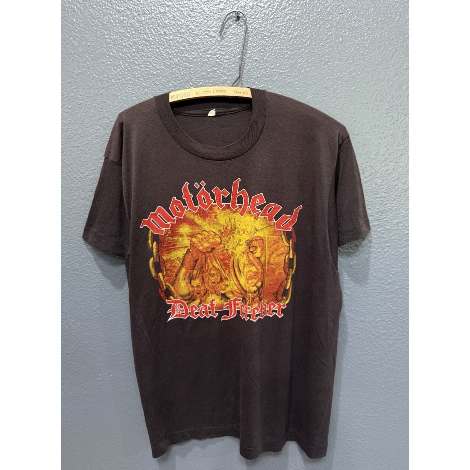 Vintage VINTAGE Motörhead Band Tee XL Black 1987 Deaf Forever The Animal Is Back Tour Mens Size US XL / EU 56 / 4 - 3 Thumbnail