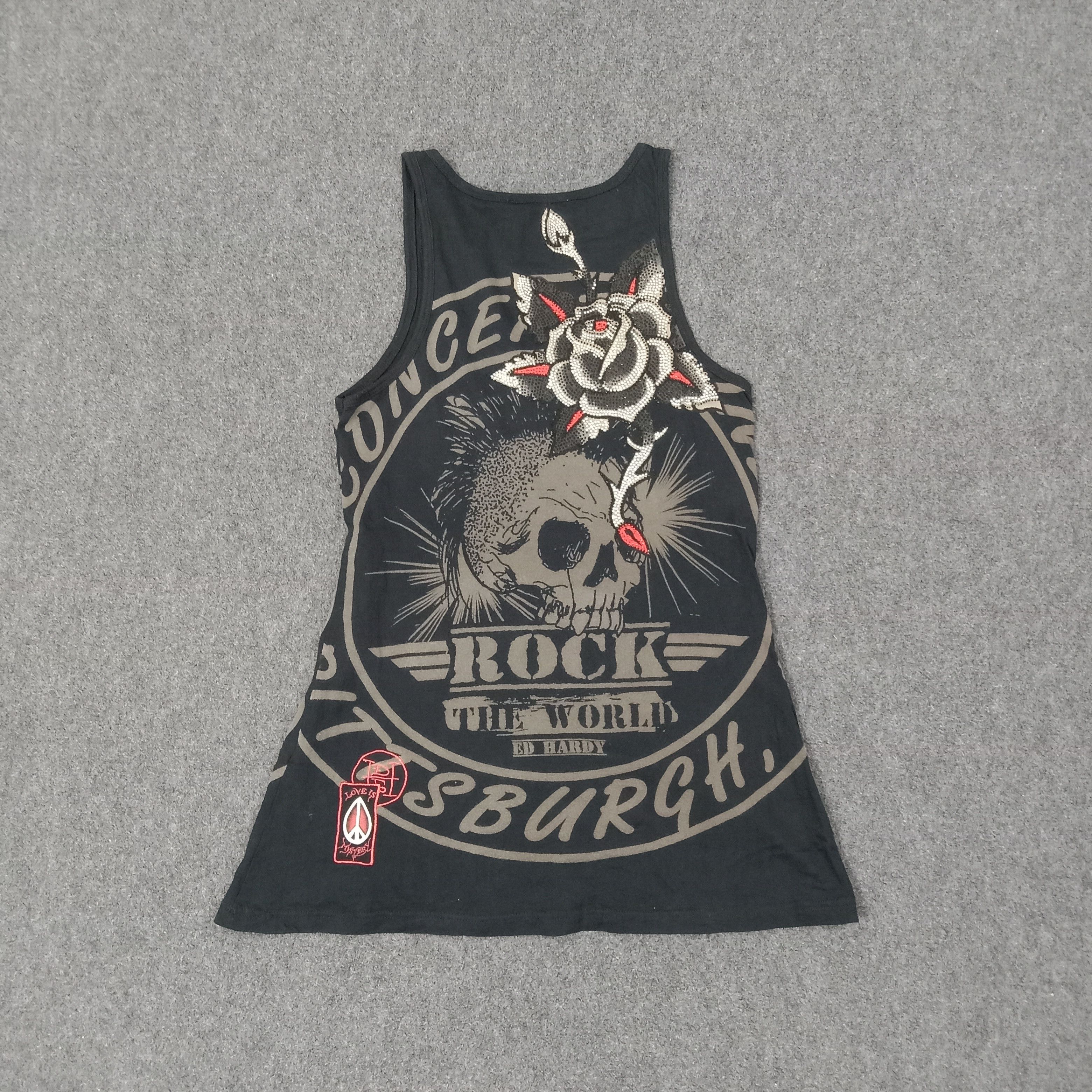 Ed Hardy Ed Hardy by Christian Audiger Rock Tank Top C249N27 Size US S / EU 44-46 / 1 - 5 Thumbnail