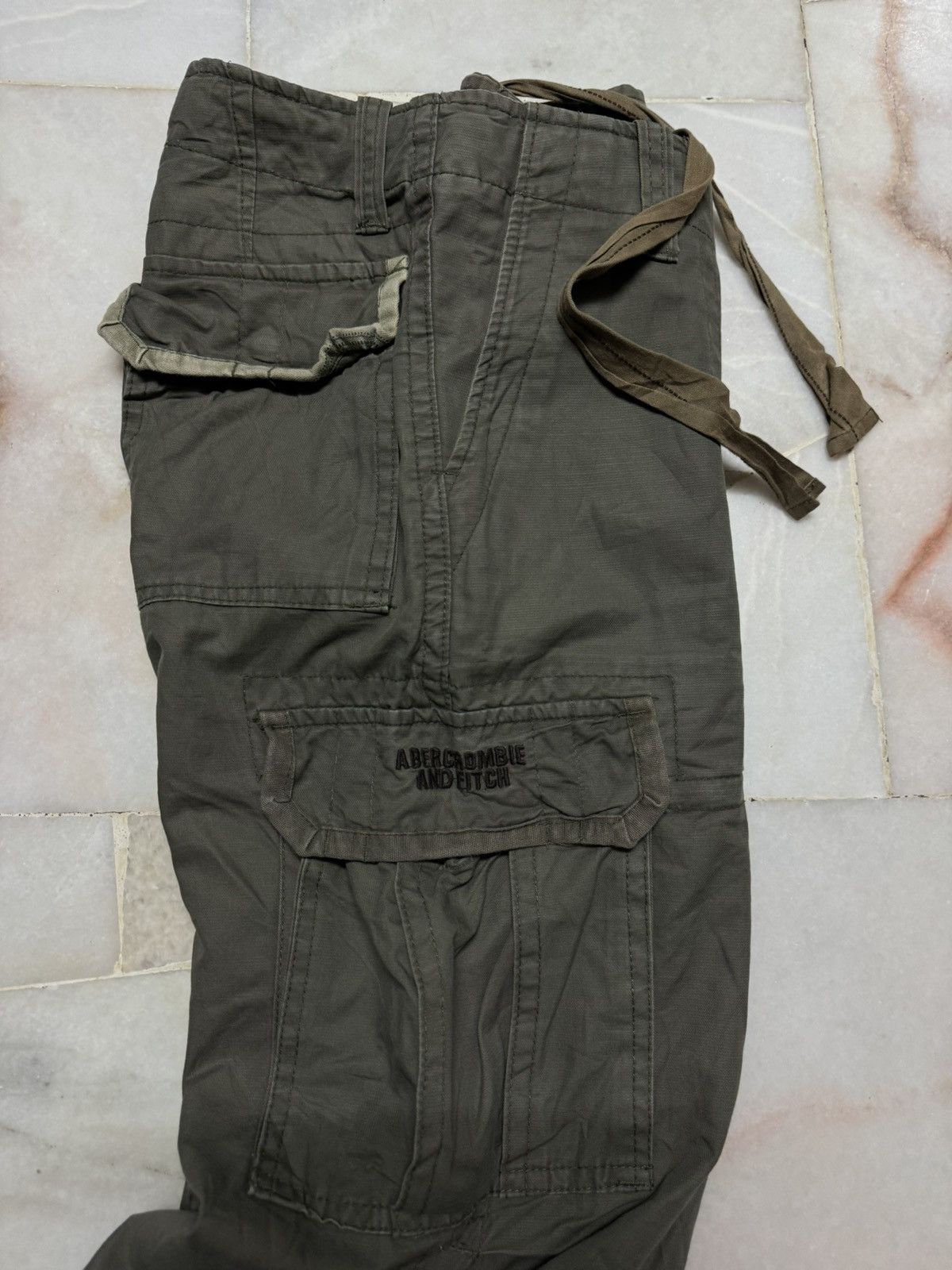 Abercrombie & Fitch Y2K ABERCROMBIE UTILITY MILITARY REG.US.TM CARGO PANTS Size US 34 / EU 50 - 13 Thumbnail