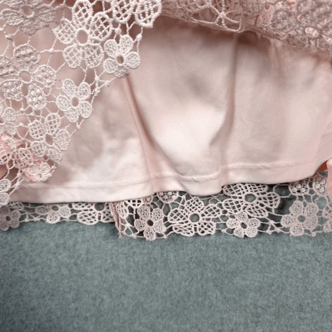 Karl Lagerfeld Karl Lagerfeld Women's Floral Lace Sleeveless Sheath Dress Pink Size 12 Size XL / US 12-14 / IT 48-50 - 5 Thumbnail