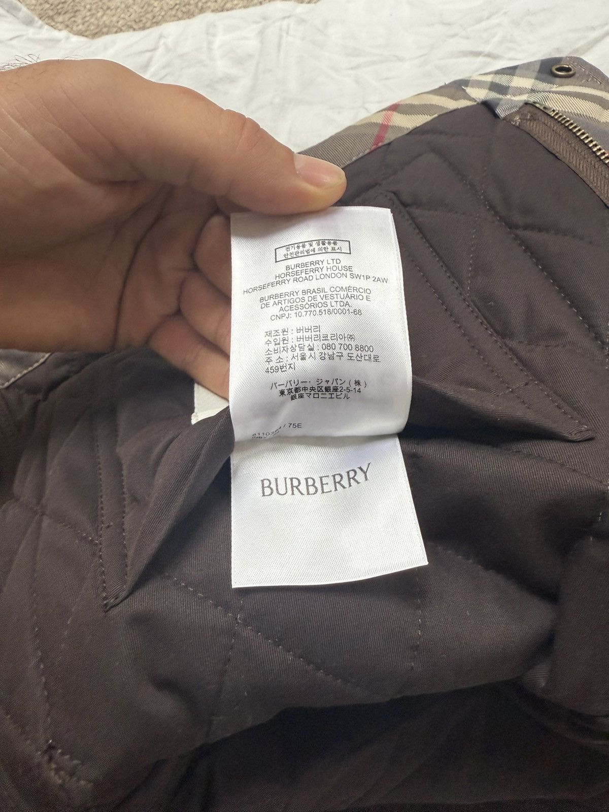 Burberry Burberry Cropped Check Quilted Cotton Jacket Size S / US 4 / IT 40 - 6 Thumbnail