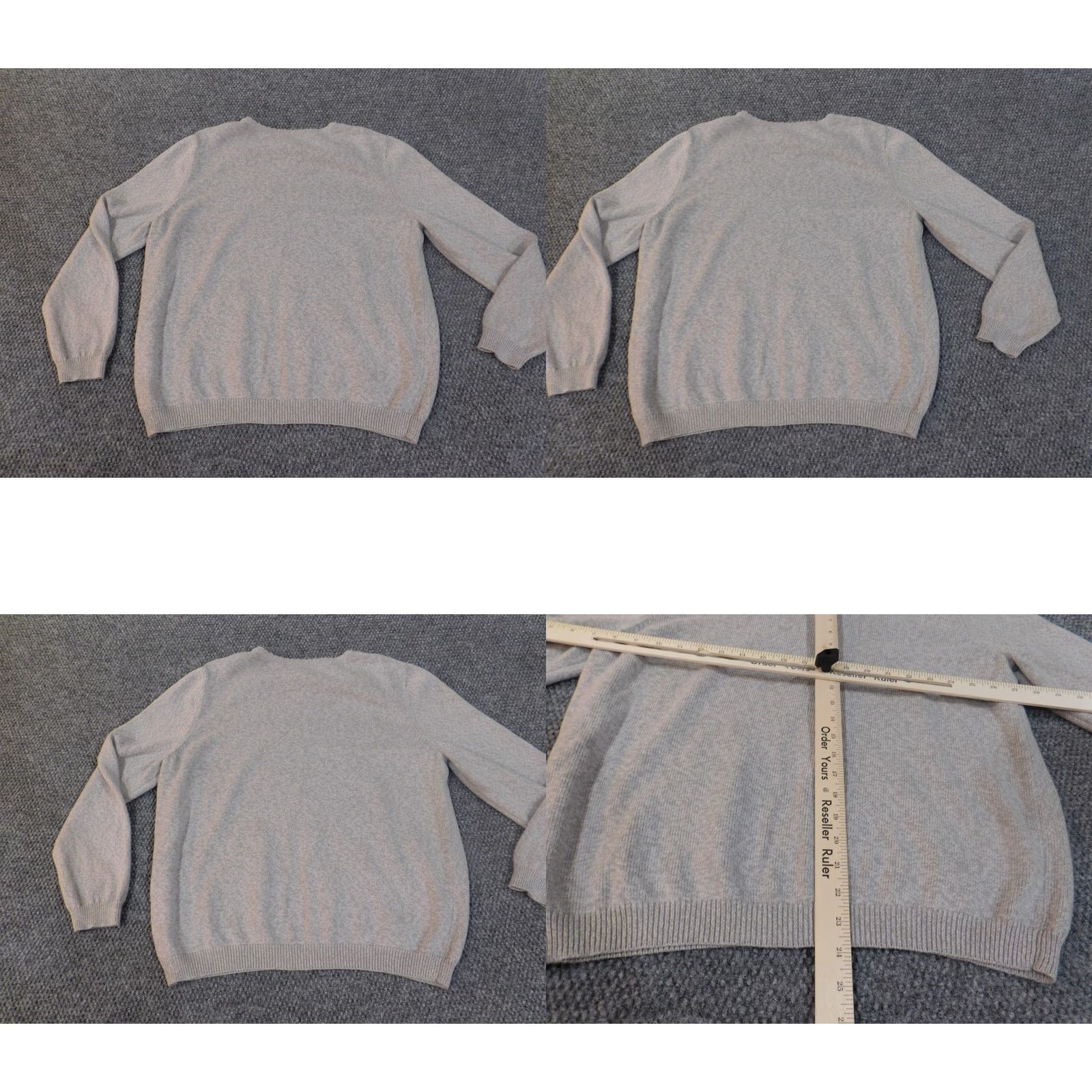Vintage Alfred Dunner Sweater Womens Pullover Crew Neck L Gray Floral Embroidered Knit Cotton Acrylic Raglan Sleeve Modern Vintage: No, Regular Fit Size L / US 10 / IT 46 - 8 Thumbnail