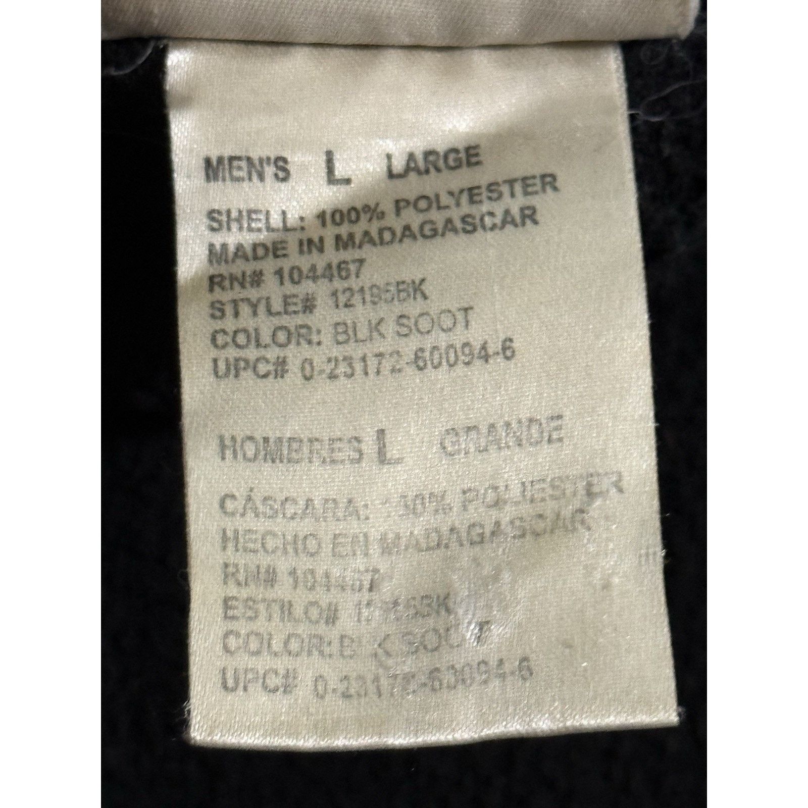 Other Remington Mens Fleece Pullover Sweater Black 1/4 Zip Hunting Size US L / EU 52-54 / 3 - 8 Thumbnail